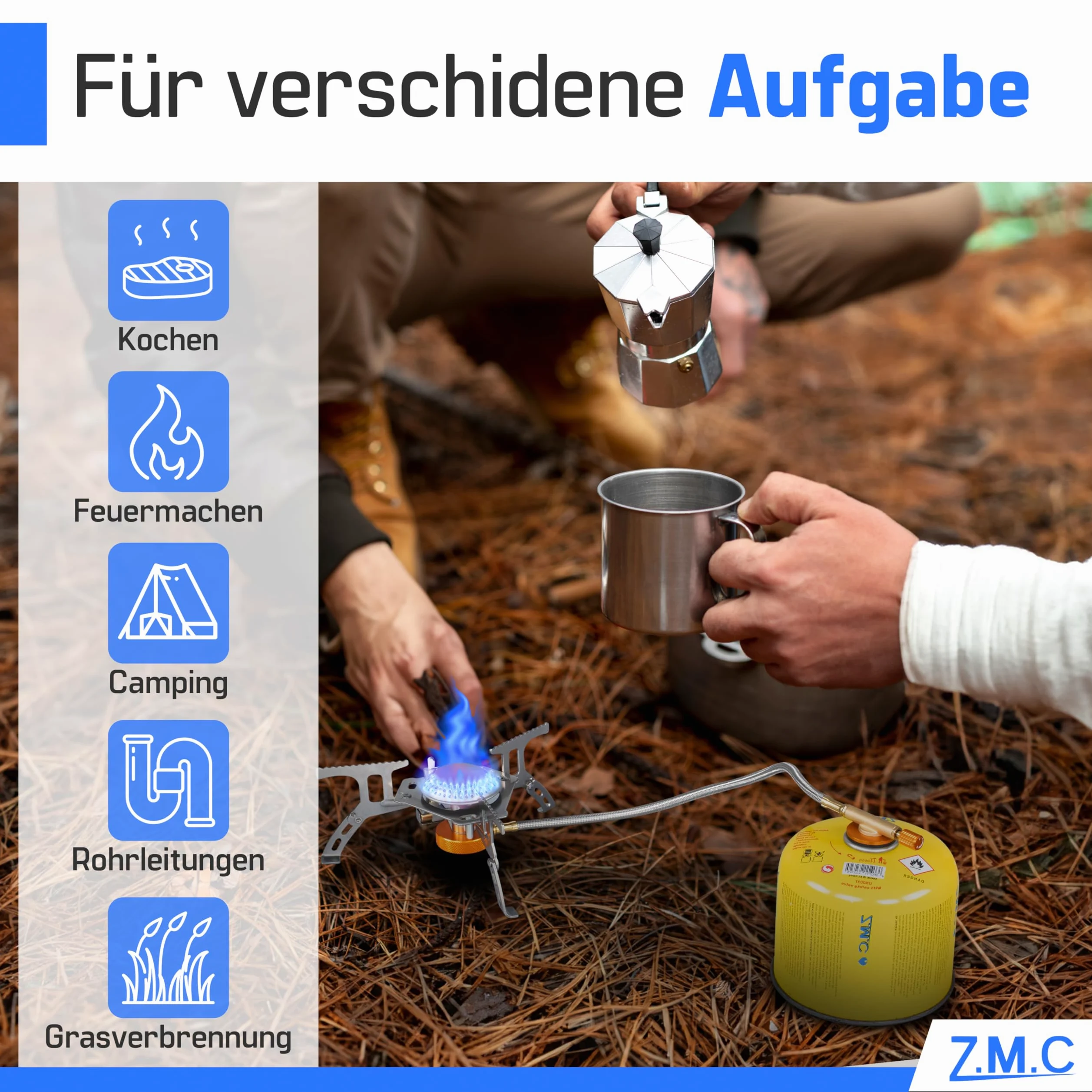 Z.M.C Lot de 13 cartouches de gaz de 300 g, propane/butane de 600 ml, cartouche de gaz EN417 avec raccord Euro - Cartouche à visser pour réchaud à gaz, brûleur à gaz, désherbeur, boîte de gaz sous