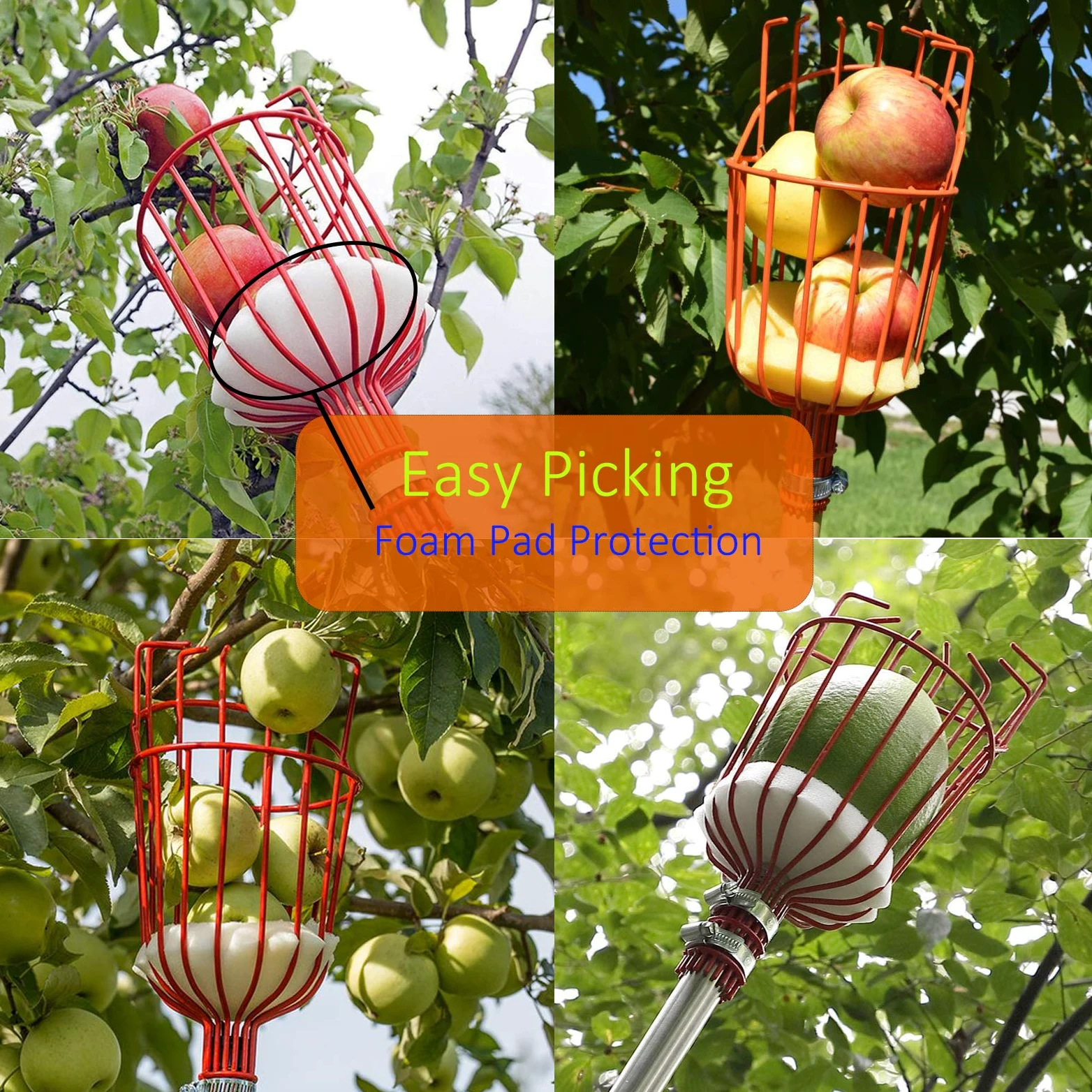 HOSKO Outil de cueillette de fruits 8FT