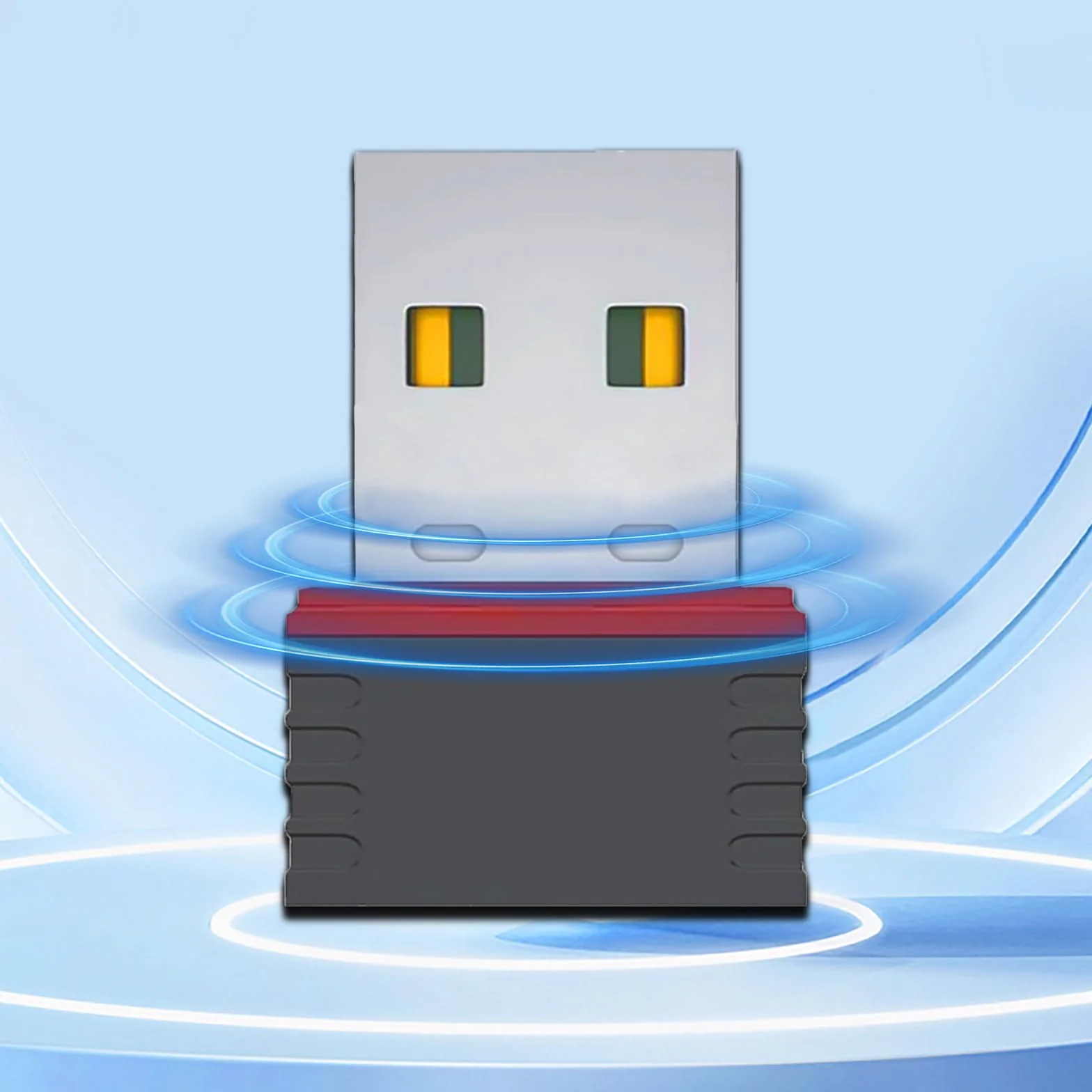 Clé USB WiFi 300Mbps Adaptateur WiFi Mini pour PC Portable TV Compatible Windows Mac OS Linux Noir