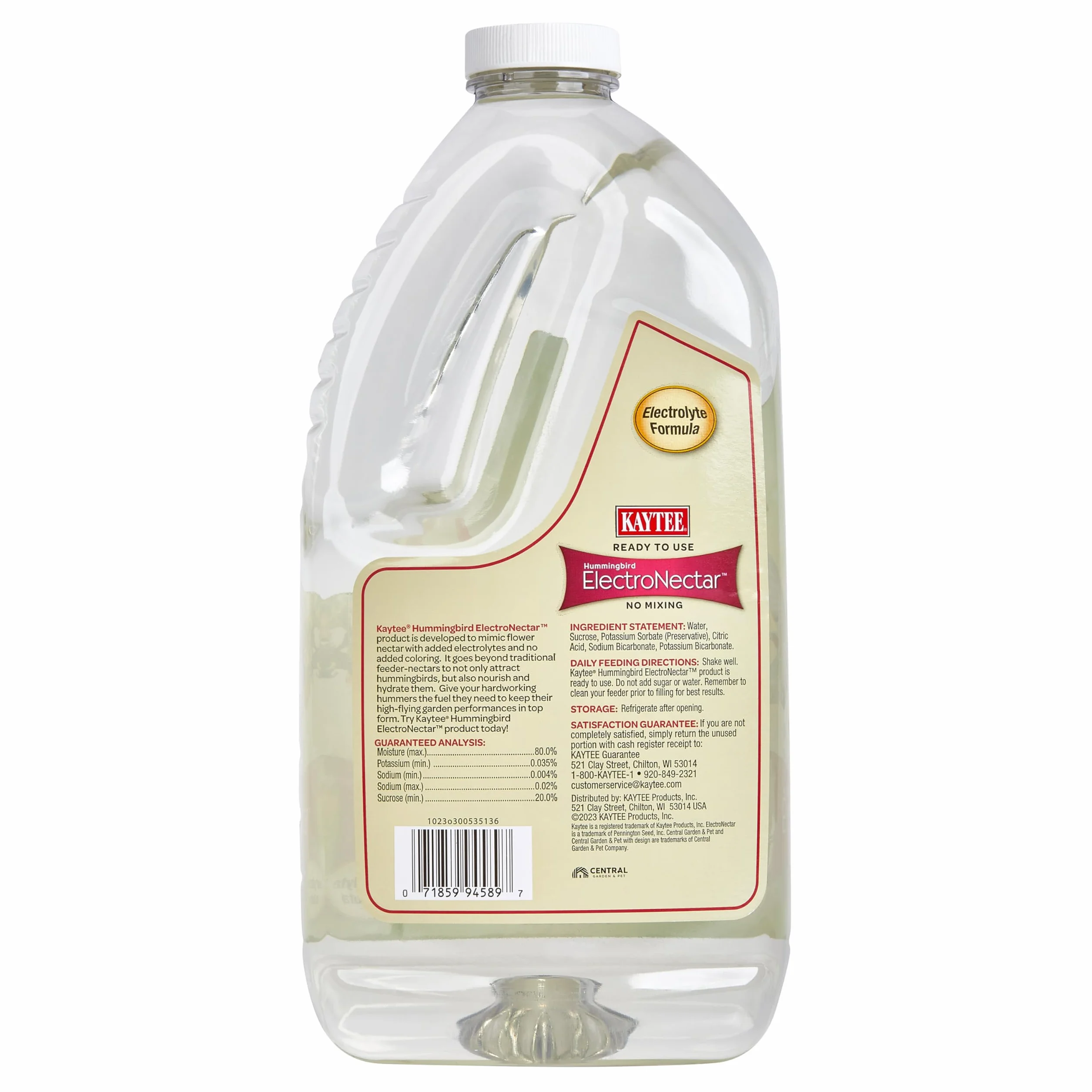 Kaytee Electro Nectar Hummingbird Wild Bird Formula 64oz