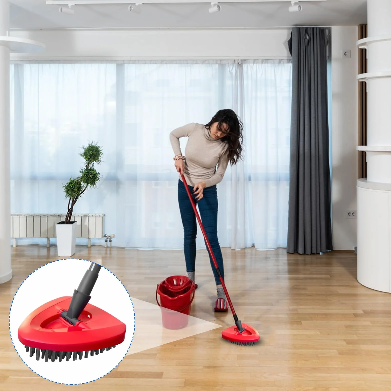 Têtes de Rechange pour Vileda Turbo, Brosse Serpillère Nettoyage Salle de Bain