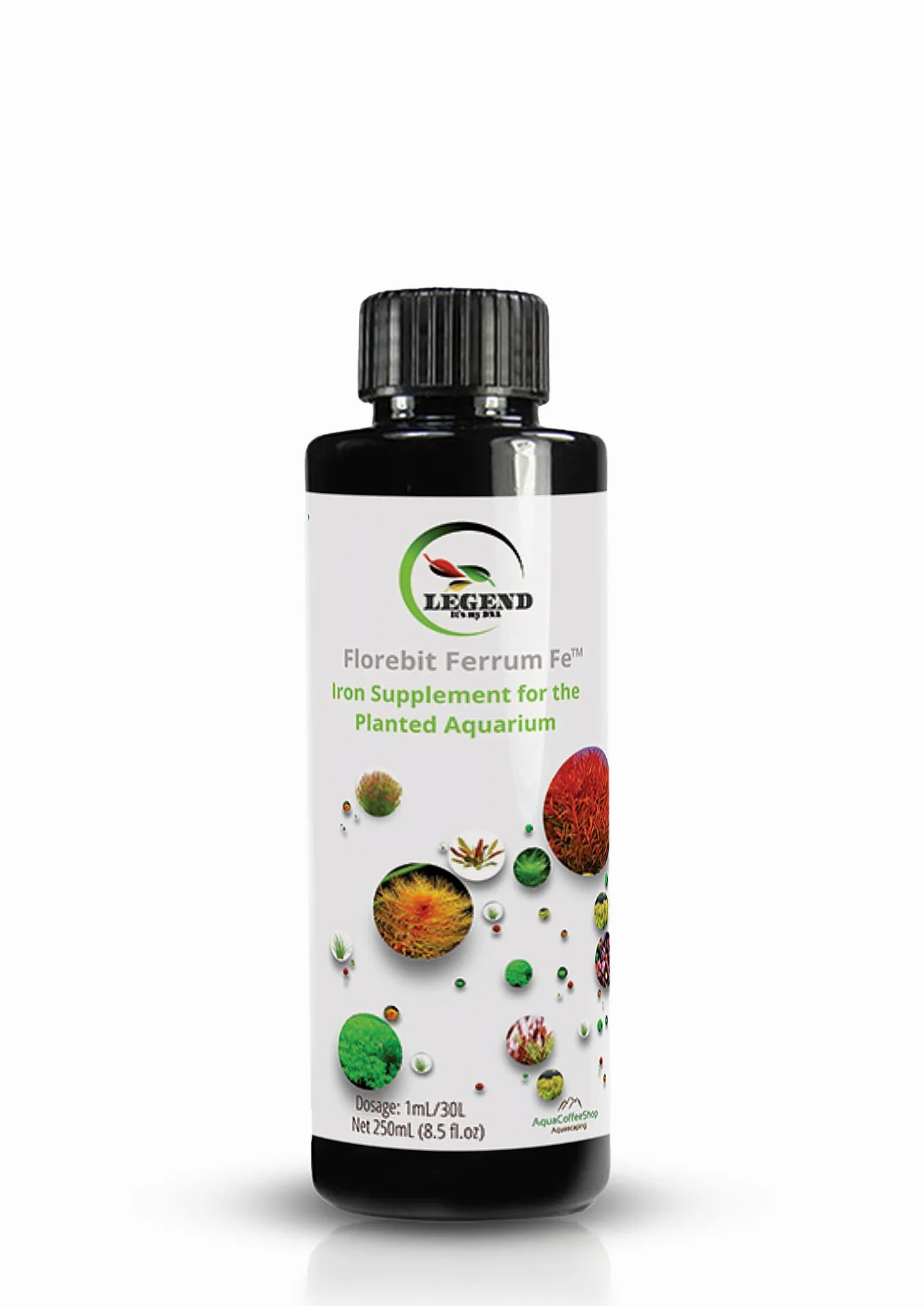 Legend Florebit Ferrum Fe™ Engrais pour plantes d'aquarium Rouge 100 ml 250 ml 500 ml 1000 ml