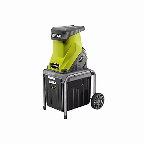 Pack RYOBI Broyeur de végétaux 2500W RSH2545B - Jeu de 2 lames pour broyeur RAC351