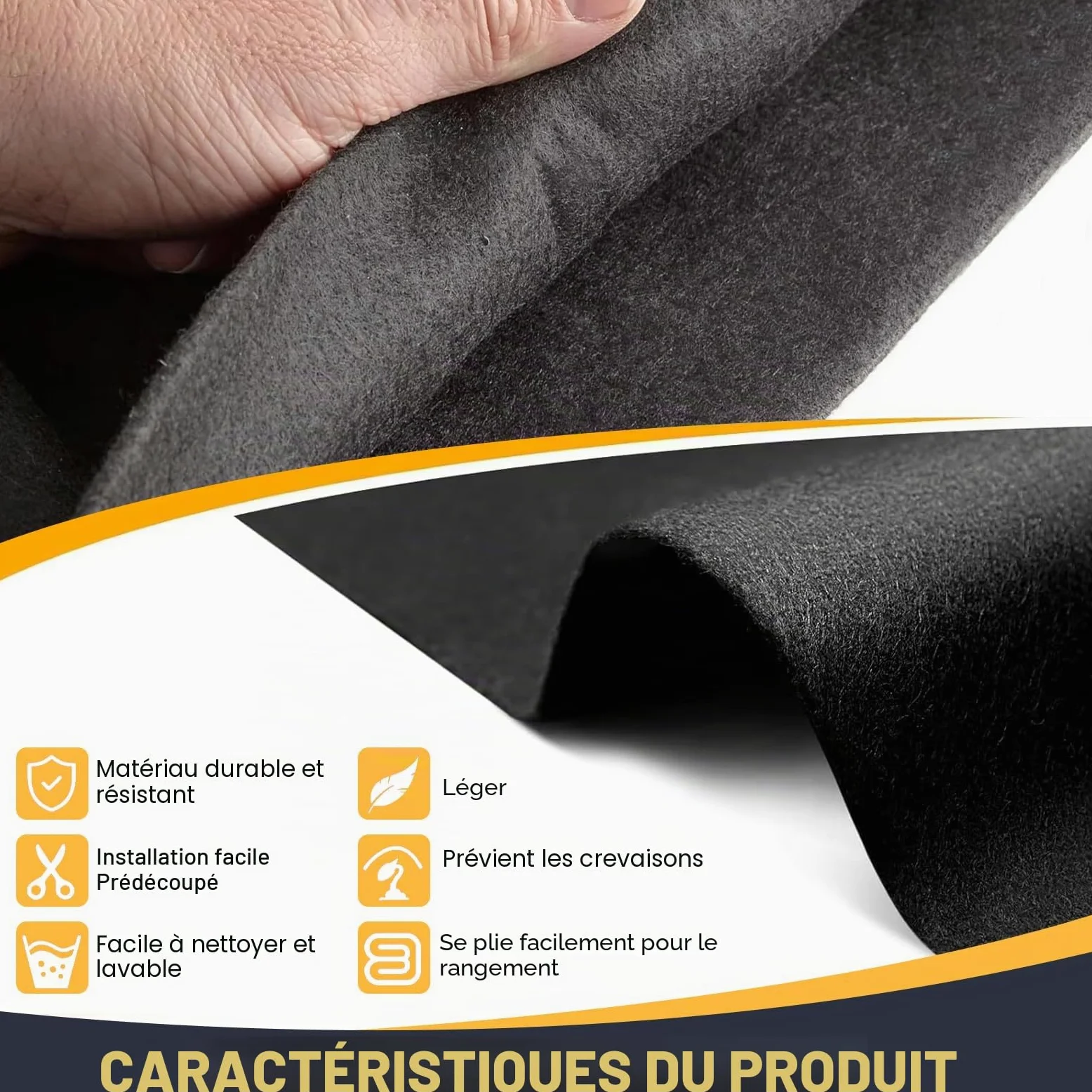 Tapis de piscine rond, tapis antidérapant Ø 500 cm, tapis de protection de sol pliable, tapis de sol pour piscine, jacuzzi, piscine extérieure (diamètre 500 cm)