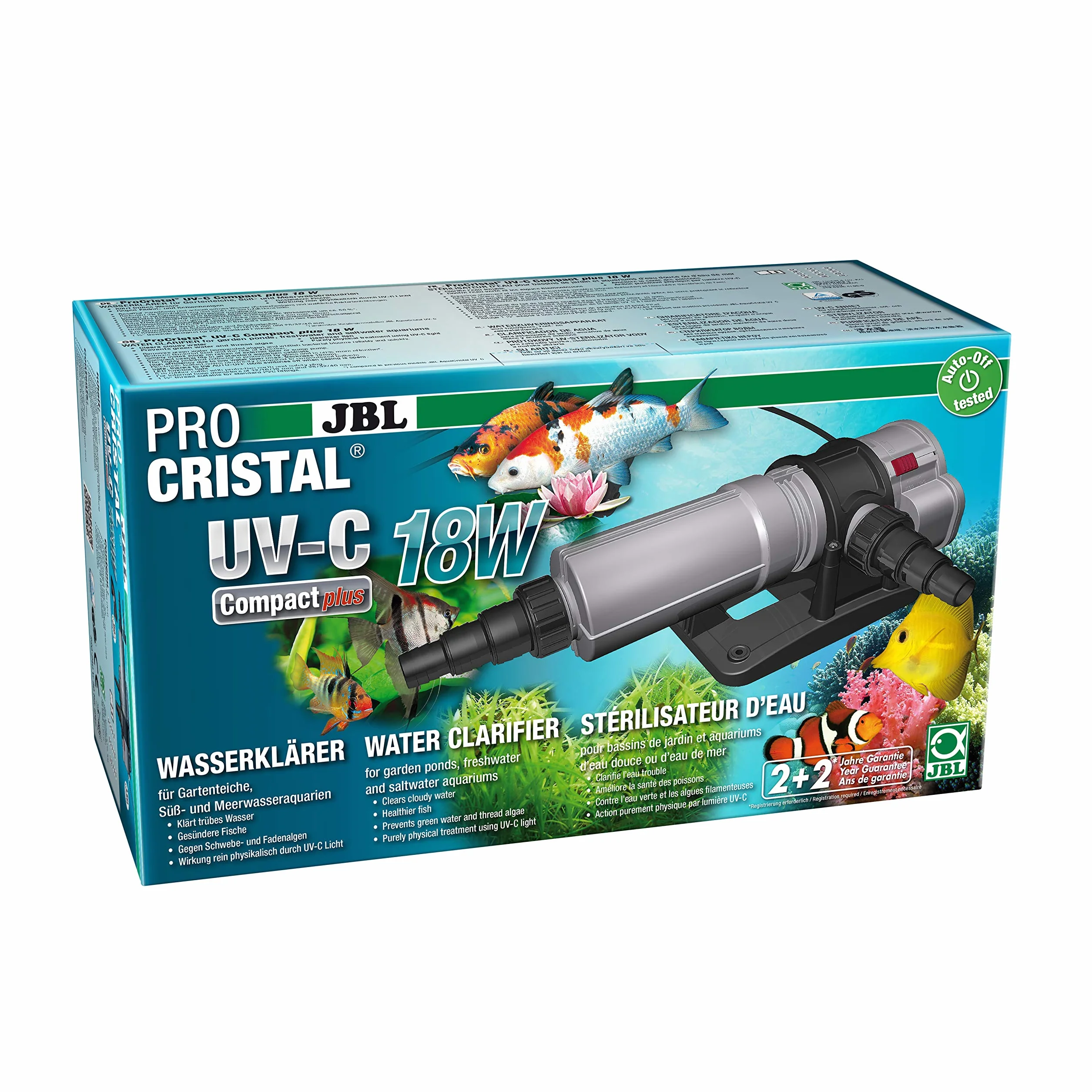JBL Stérilisateur d'Eau PROCRISTAL UV-C Compact plus 18 W Câble 5m