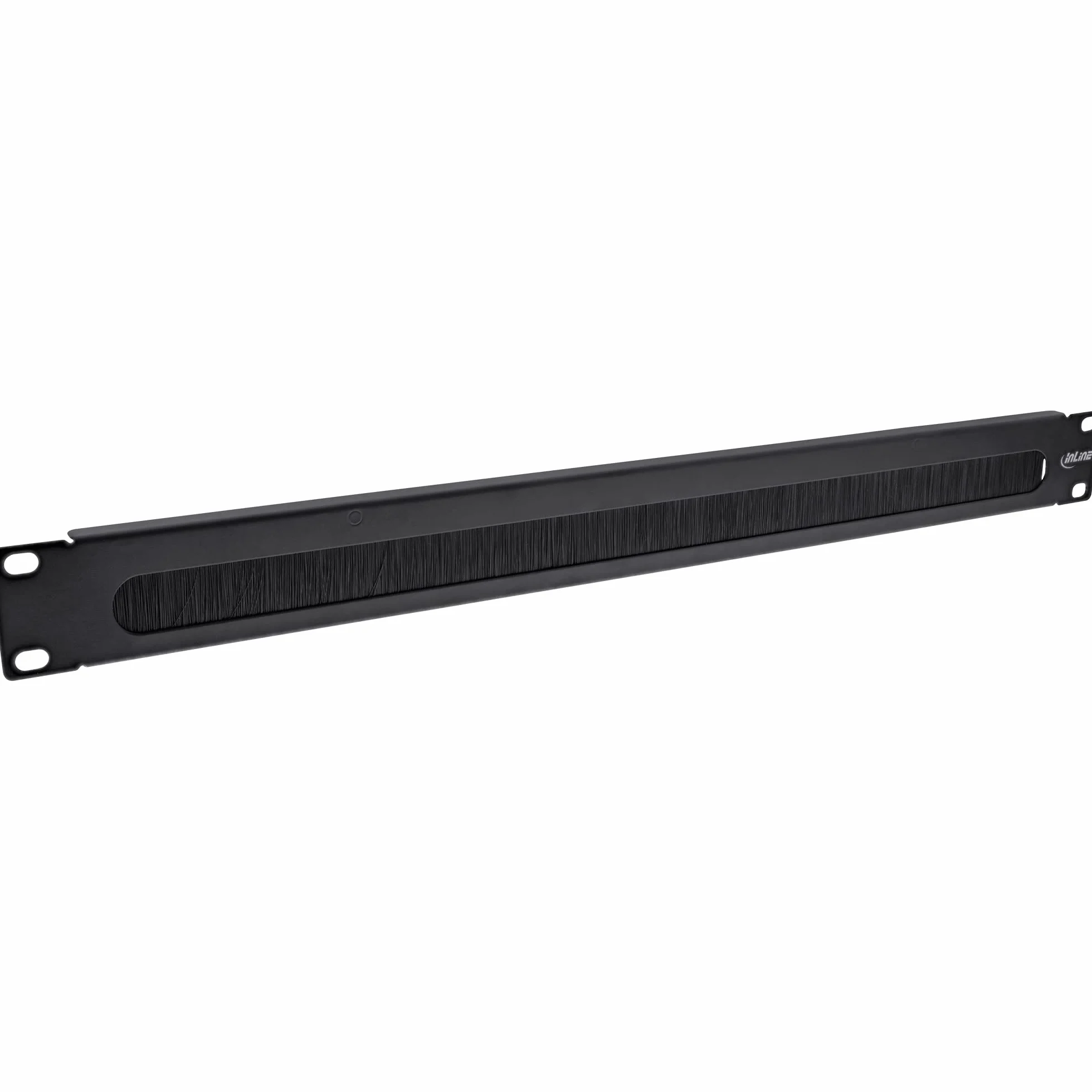Inline Plaque de Passage de câble 19" Brosse 1U RAL 9005 Noir