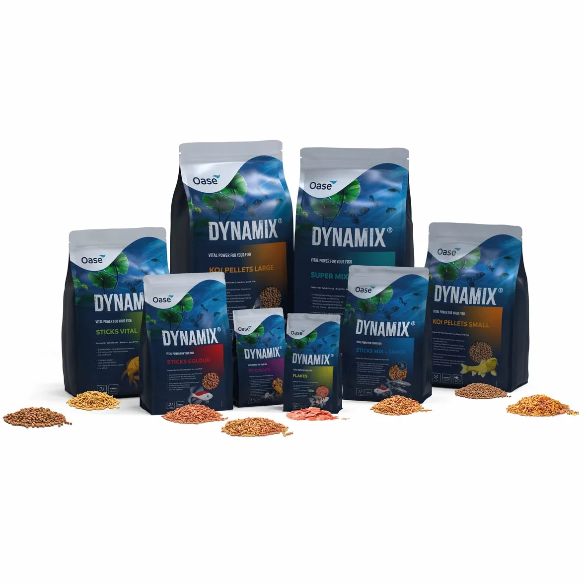 Dynamix Koi Pellet 8 l, Nourriture pour Poissons de Bassin, Nourriture pour Koïs, Petit Taille, 2.8kg