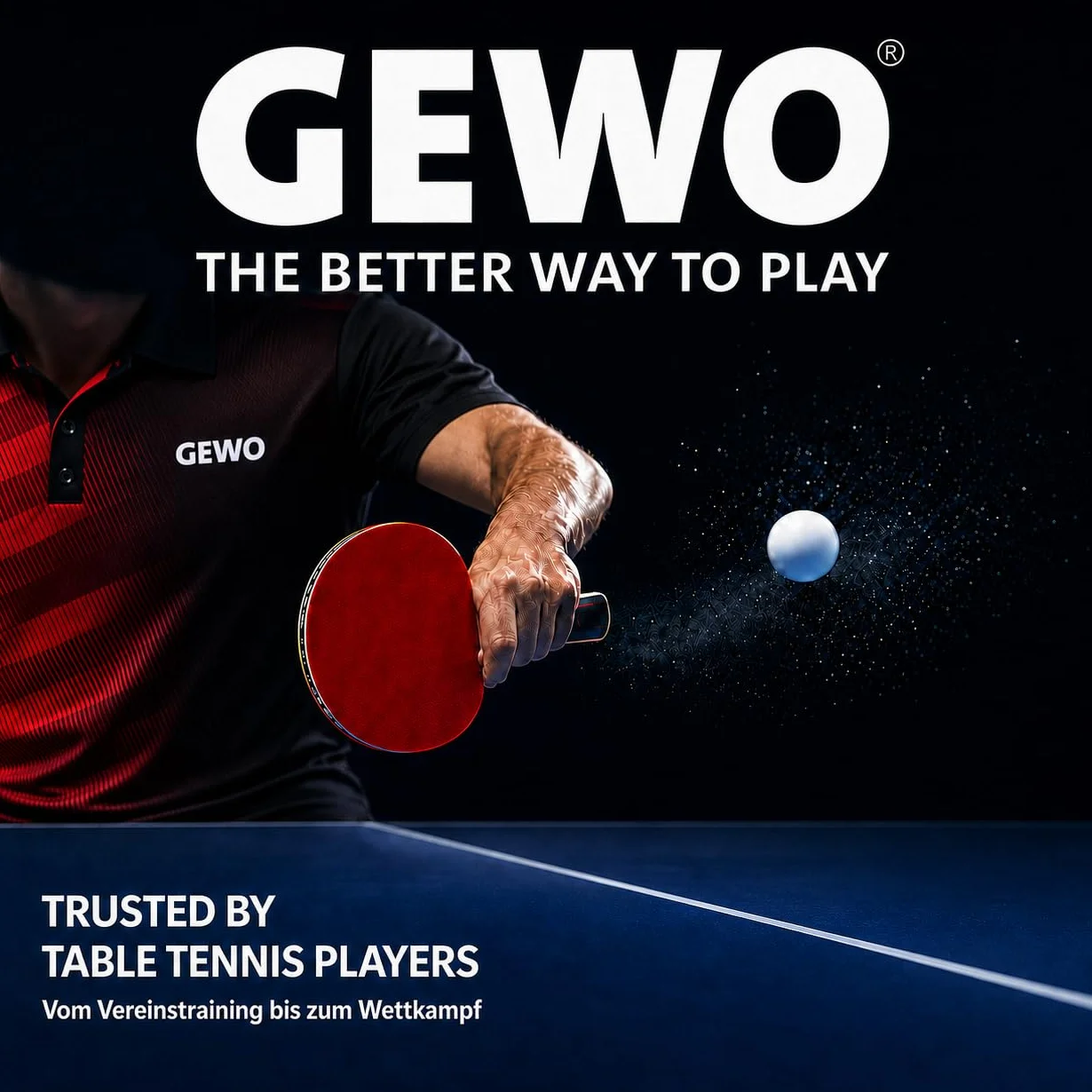 GEWO Housse de table de ping-pong d'extérieur 600D avec fermeture éclair