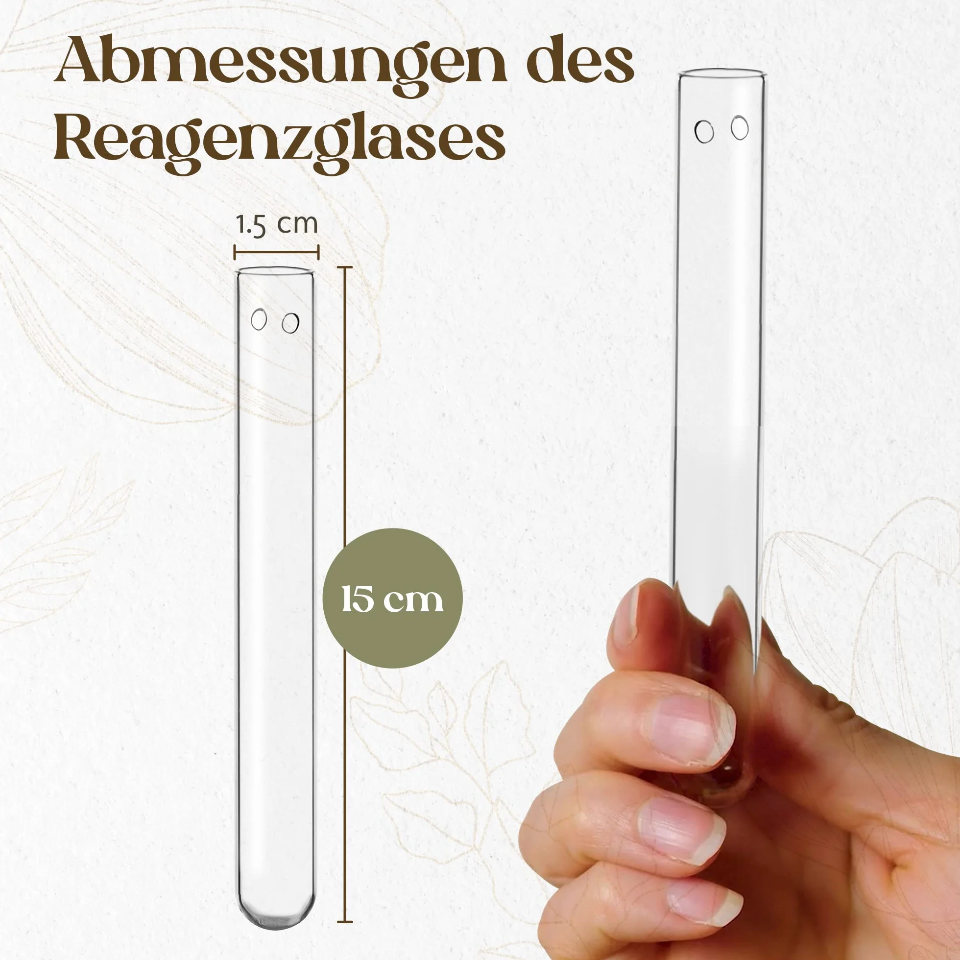 COMFORDER Vase Décoratif en Verre pour Fleurs, Boutures - 12 pcs