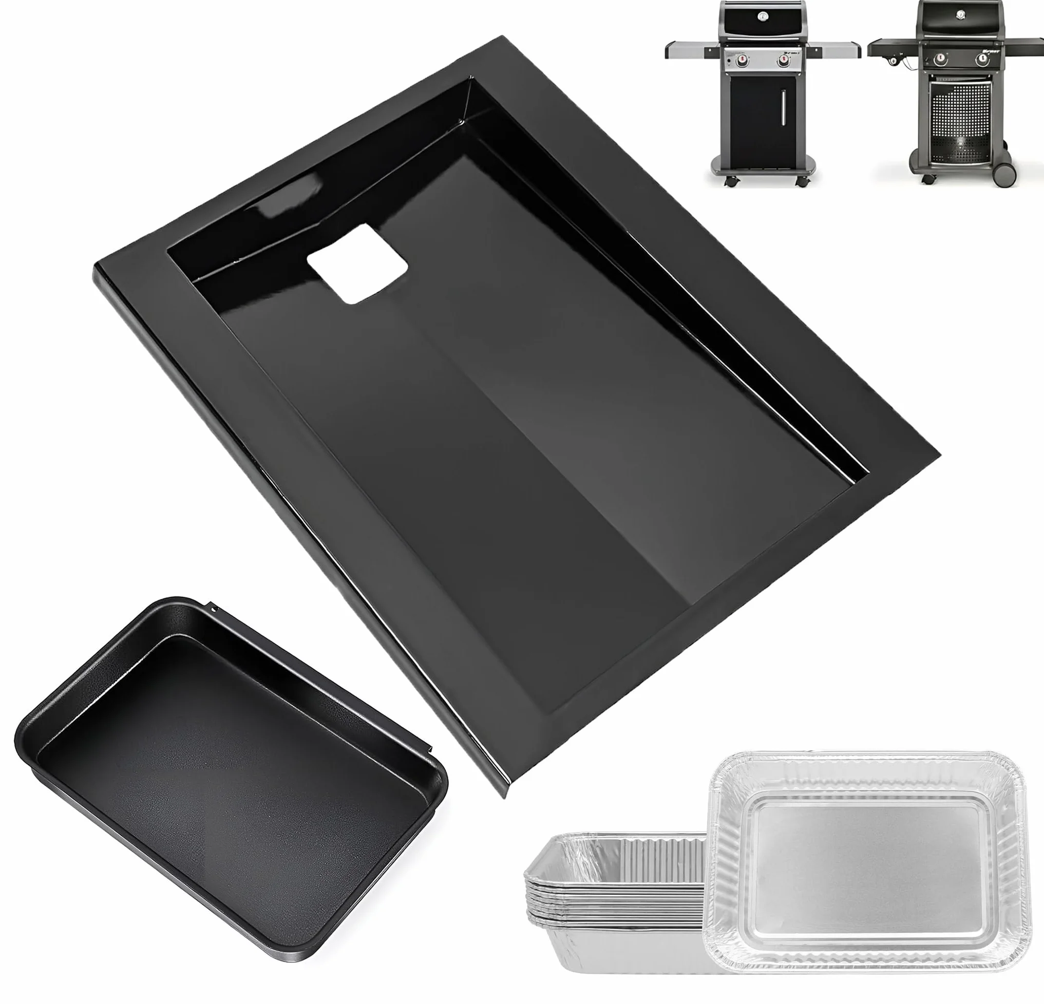 Bac à graisse Weber Spirit E-210 69803, 35,6 cm L x 31 cm L x 5,5 cm