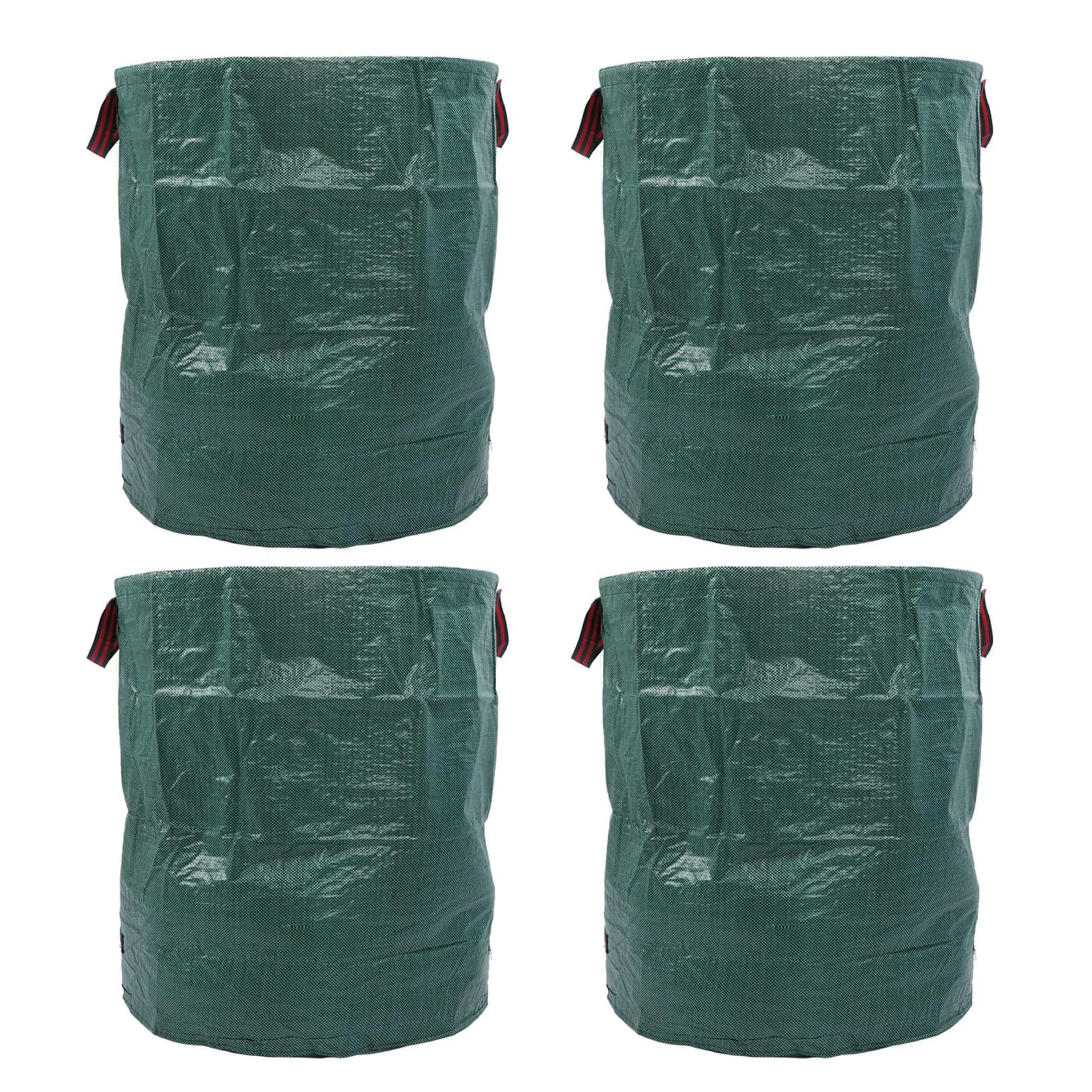 Generic Sacs à Feuilles de Jardin Réutilisables, 4 Pièces, Stockage Durable des Déchets de Grande capacité pour des Tâches de Jardinage Faciles, en Matériau PP (500L)