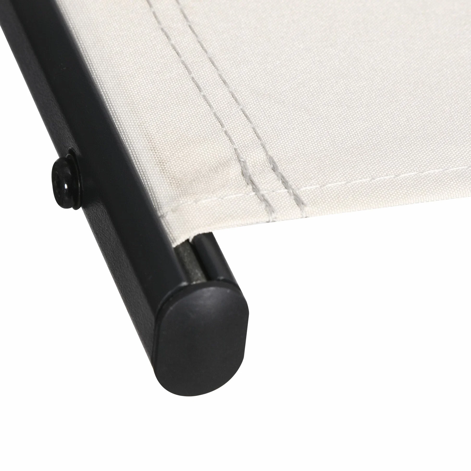 Outsunny Ensemble de bar de jardin en rotin 4 tabourets table haute avec toit acier noir