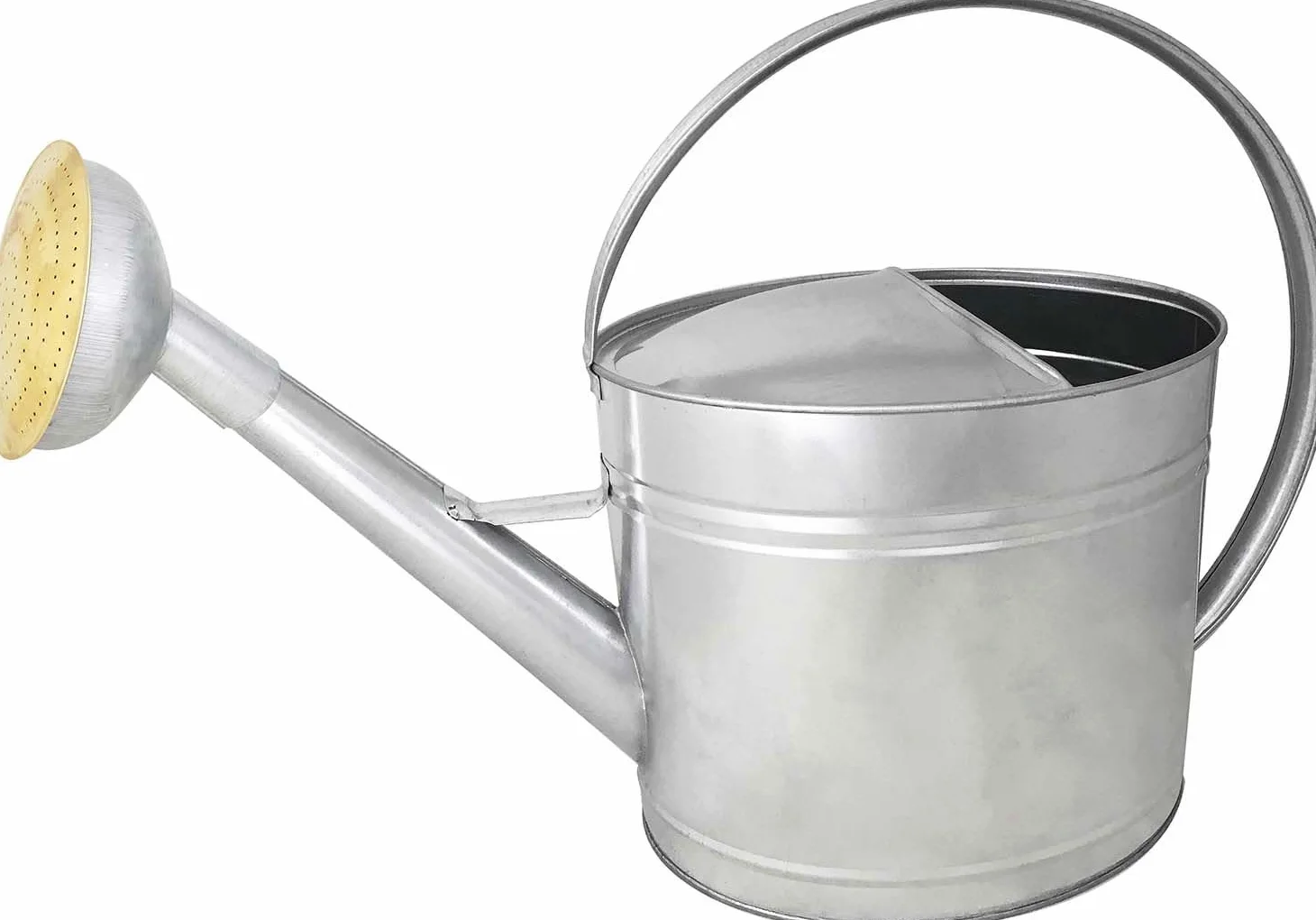 Arrosoir 13L – Acier galvanisé – avec Pomme métal Grille Laiton – Robuste et léger – Grande Anse Ergonomique – Idéal arrosage Jardin, Potager, Fleurs et massifs - 020510
