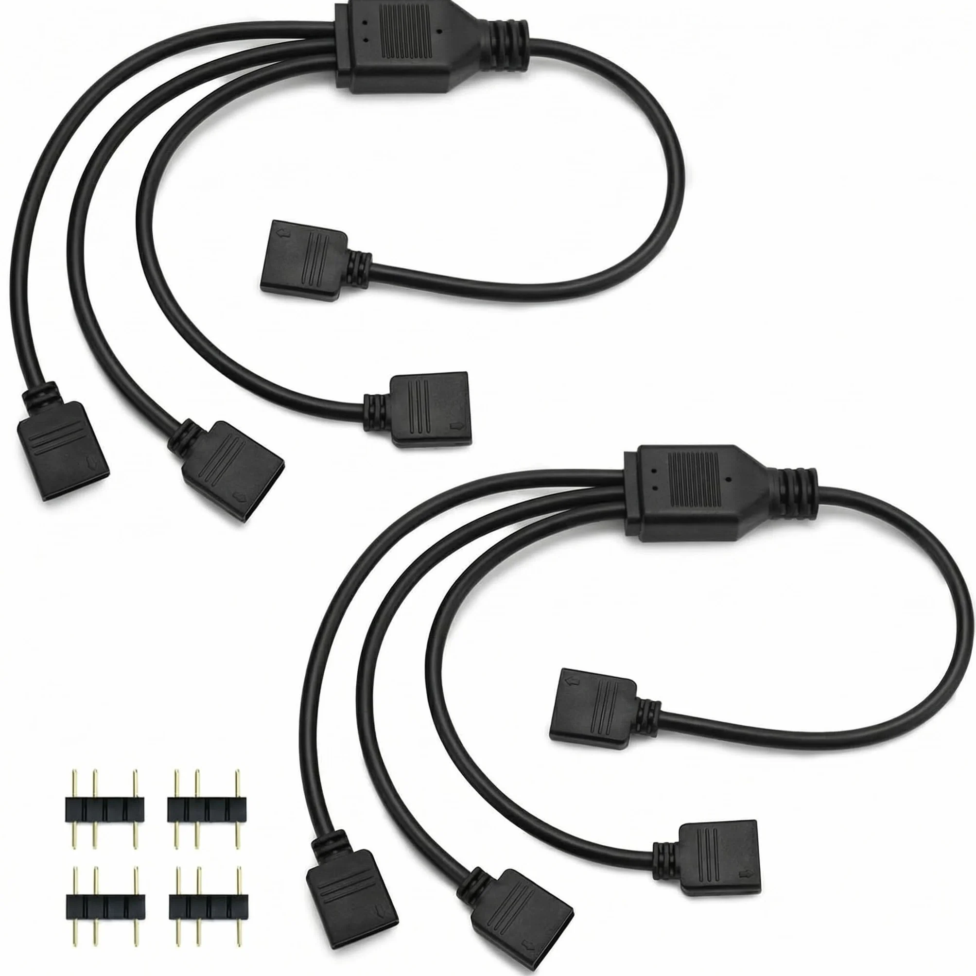 QWORK 2 Pièces câble répartiteur ARGB 5 V 3 broches 30 cm pour ventilateur PC