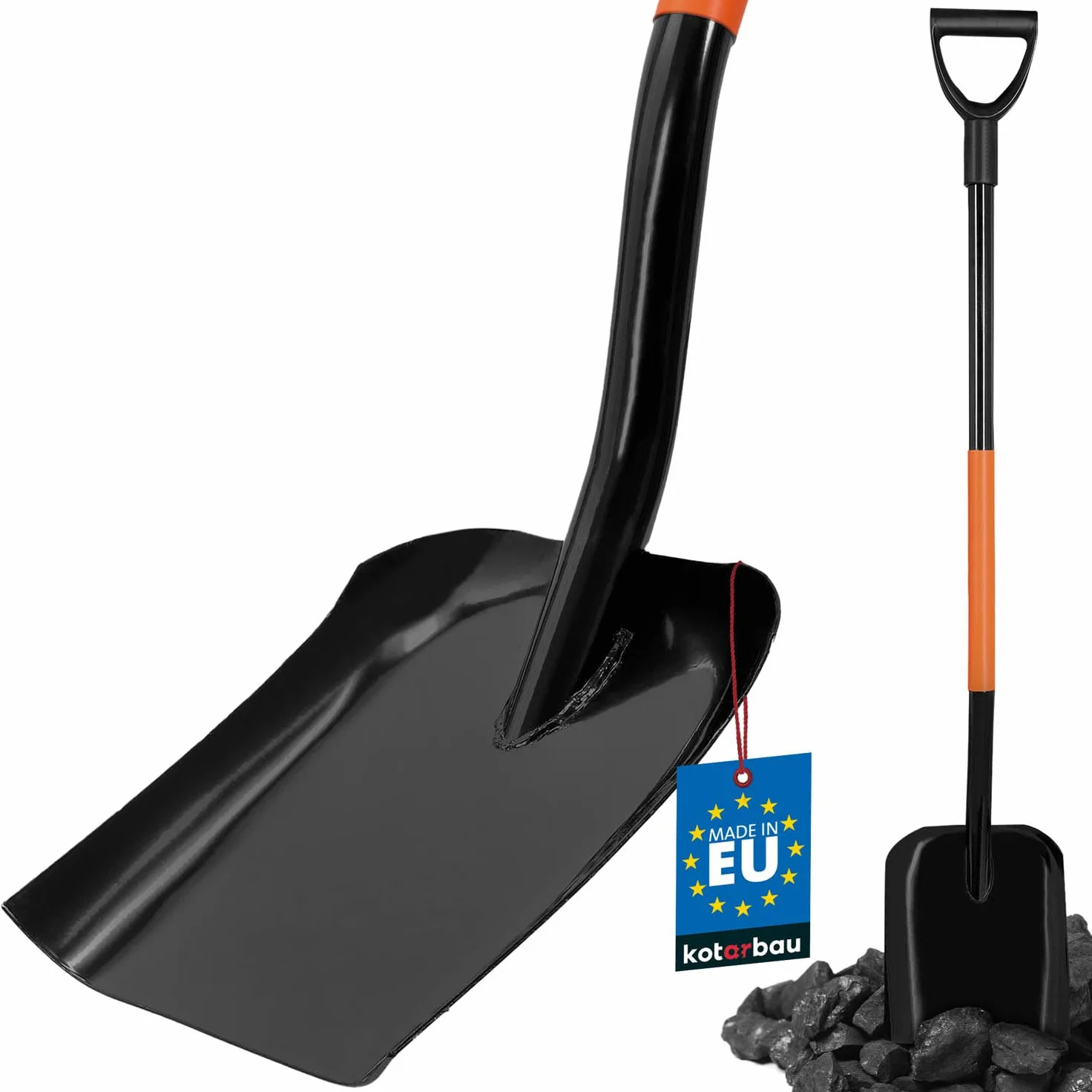KOTARBAU® Pelle à sable professionnelle avec manche 120 cm pour le jardin pour transporter la terre