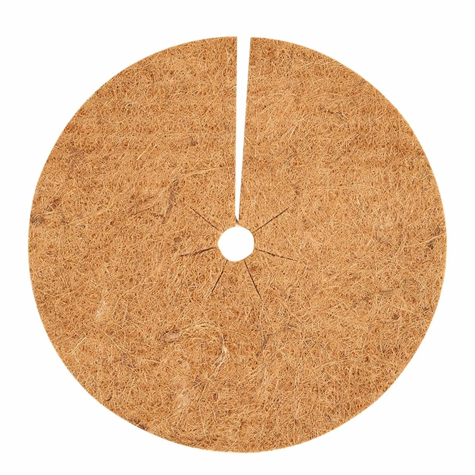 Lot de 4 plateaux de paillis de noix de coco 35 cm fibre de coco protection plantes barrière arbres arbustes