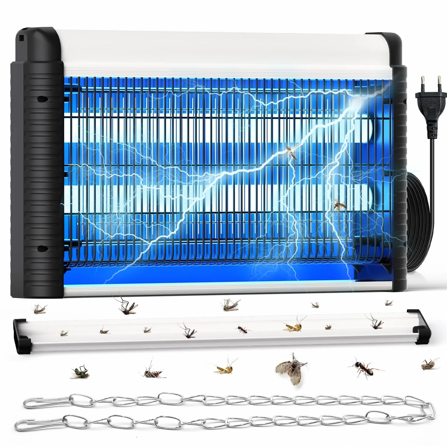 Lampe Anti Moustiques UV 35W 4000V Tue Mouche Électrique pour Intérieur 80m²