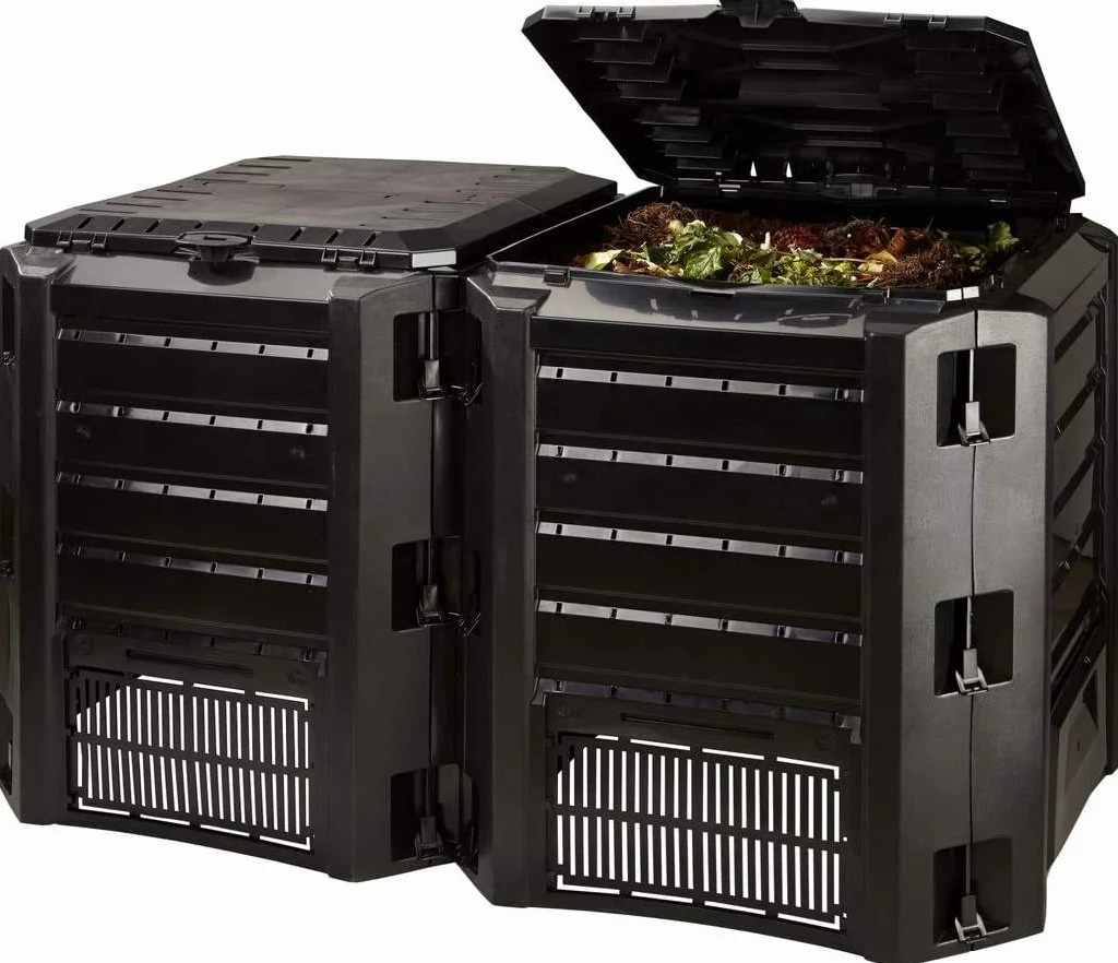PROSPERPLAST Composteur Compogreen 800L noir 82,6x135x71,9 cm