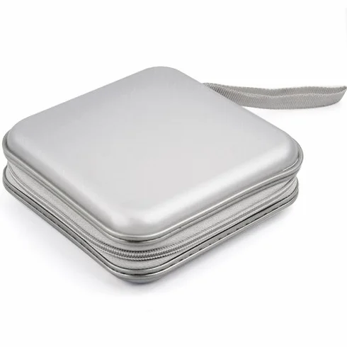 Argent CD Dvd Transport Rangement étui coque portefeuille Support Bag Plastique Jeux disque 40