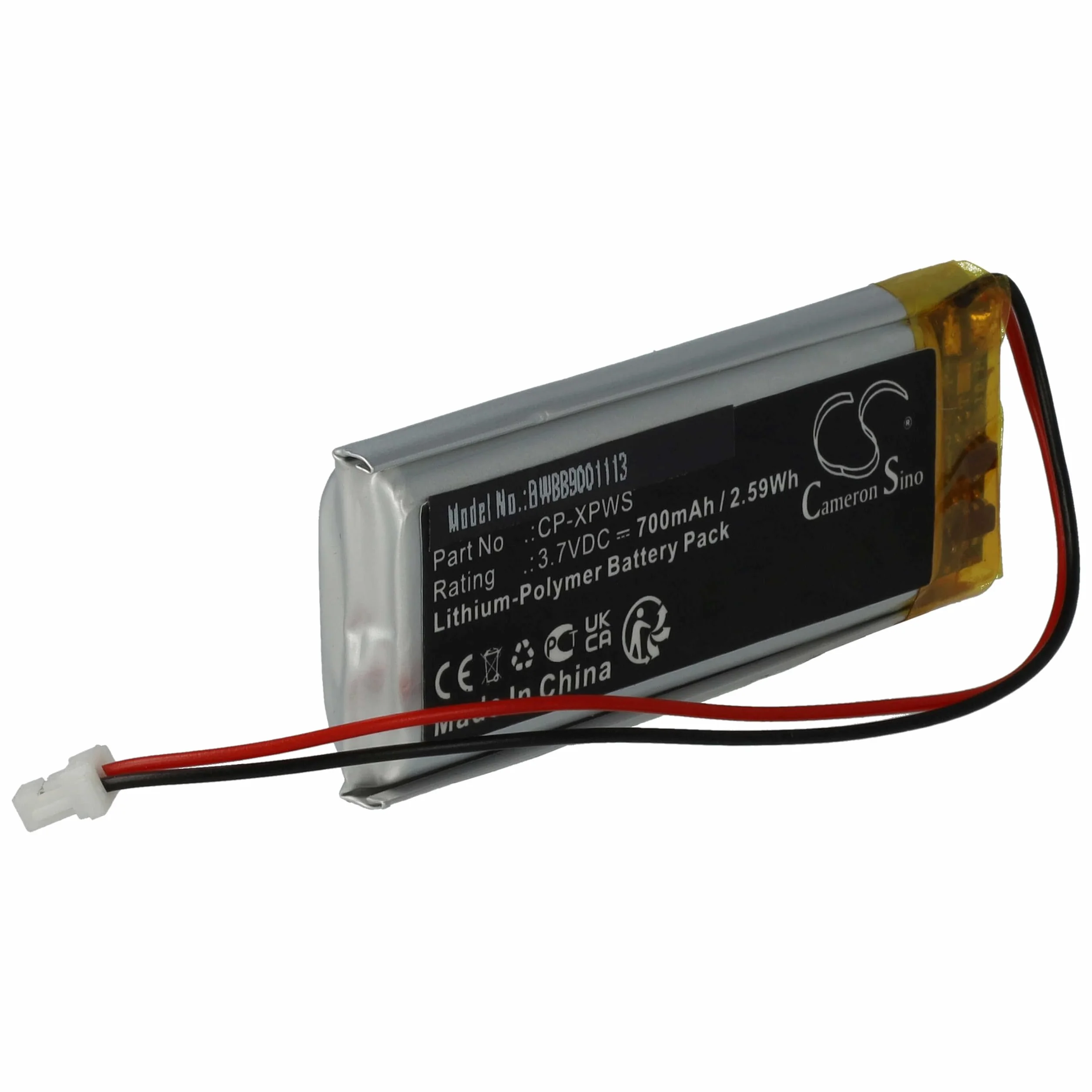 vhbw Batterie XP Deus WS1 WS2 WS3 WS4 WS5 détecteur de métaux 700mAh 3,7V Li-polymère