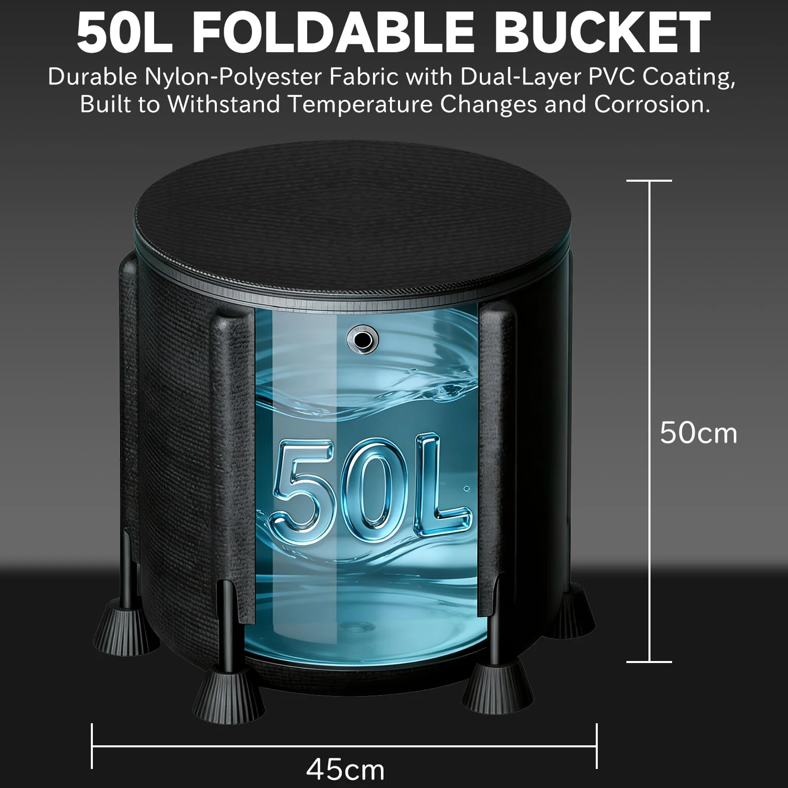 Système d'arrosage automatique avec réservoir 50L, pompe 25W | Kit goutte-à-goutte avec 8 buses pour plantes d'intérieur, idéal pendant les vacances ou absences prolongées
