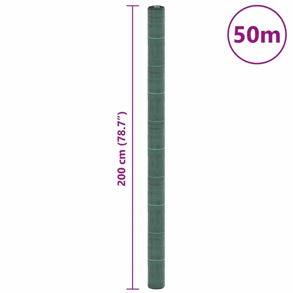 Tomostar Toile de Paillage, Géotextile de Paillage Contre Les Mauvais Herbes Toile Bâche Anti Mauvaises Herbes Vert 2x50 m PP