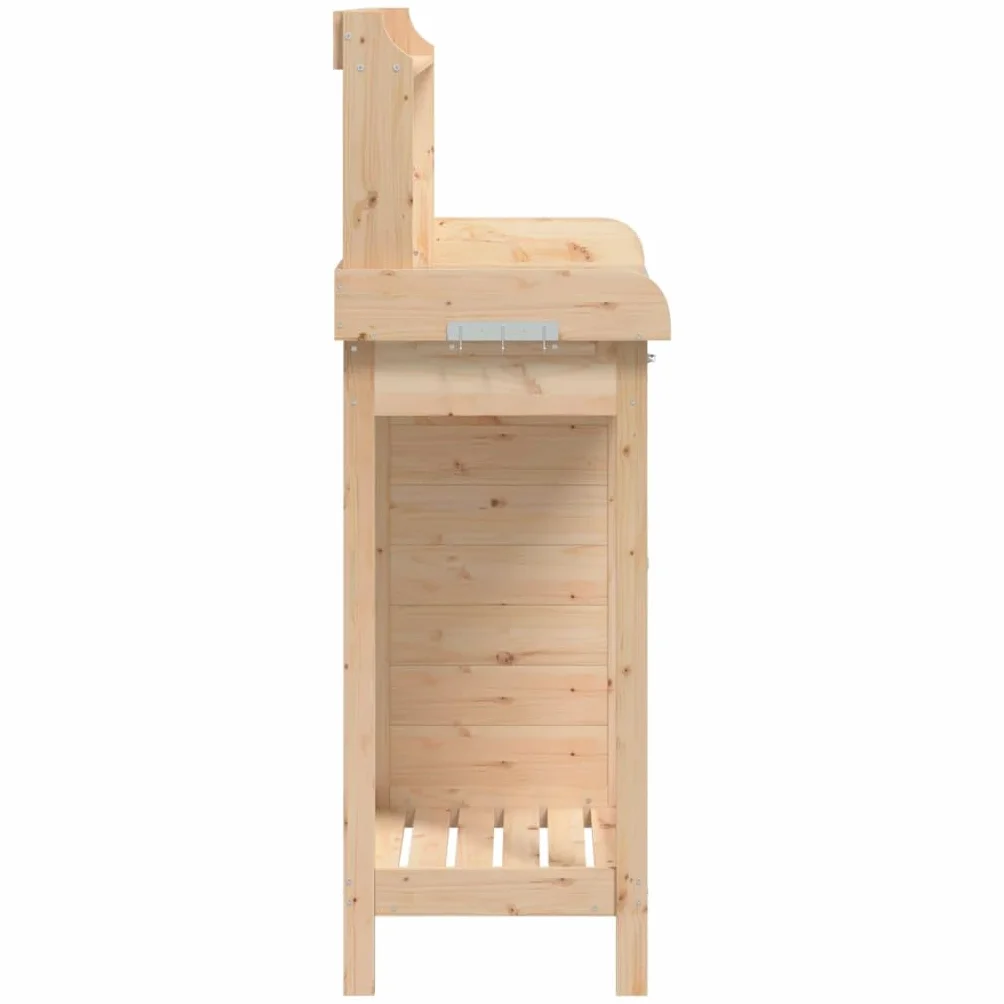vidaXL Table de Rempotage avec Armoire Établi Jardin Bois Massif Sapin