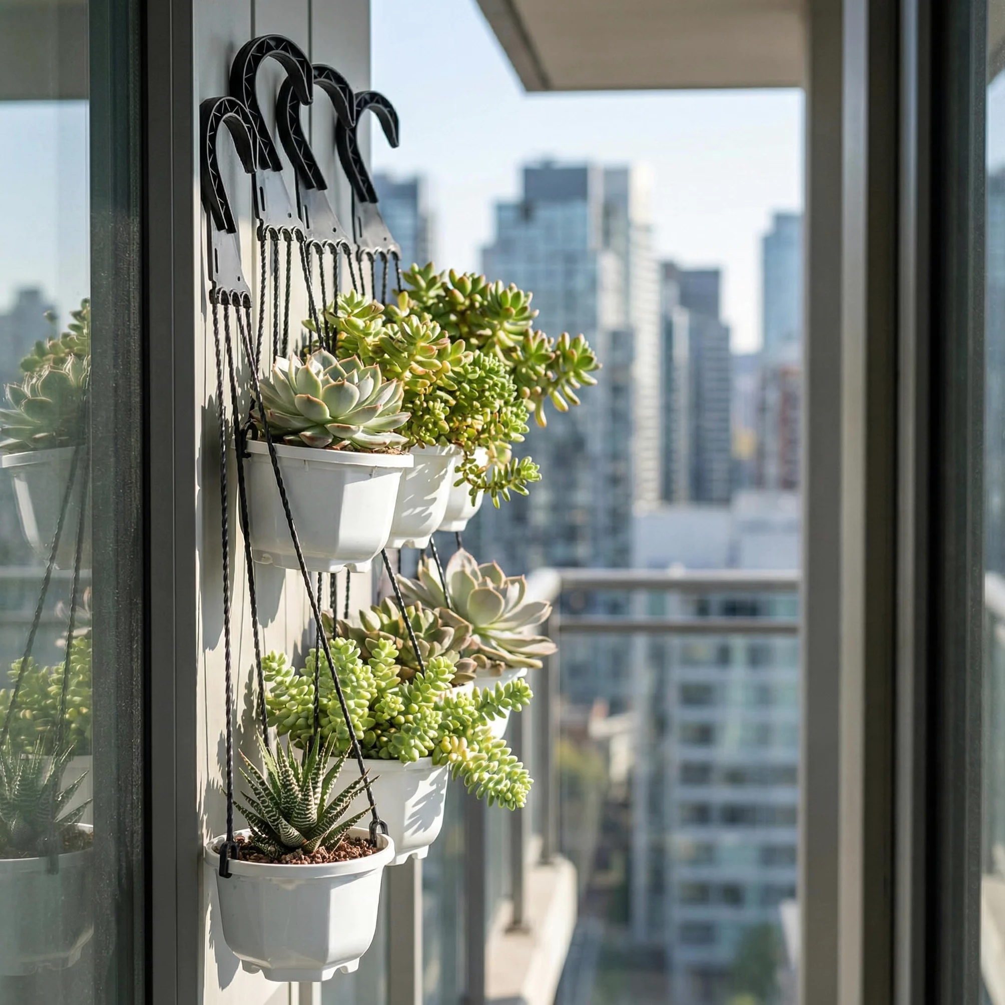 Toddmomy Lot de 5 crochets de lavabo suspendus en plastique pour pots de fleurs, pots de fleurs d'extérieur pour plantes, paniers à fleurs suspendus d'extérieur pour suspendre les pots de fleurs