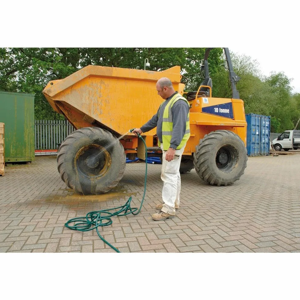 Draper Tuyau d'arrosage de jardin de 30 m et pistolet pulvérisateur | Renforcé avec du fil de polyester 12 mm | Tuyau de jardinage en PVC robuste de 2 mm d'épaisseur | Longue portée | 56447