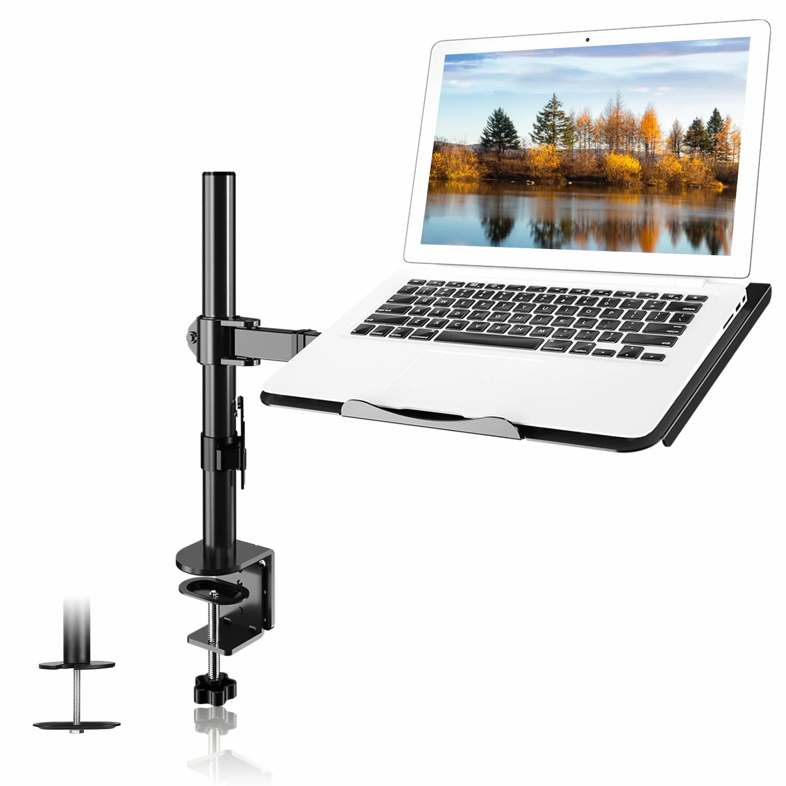 Suptek Support Ecran PC Bras pour Écran LCD LED 13-27 Pouces Ordinateur Portable 17 Pouces 360° Rotation