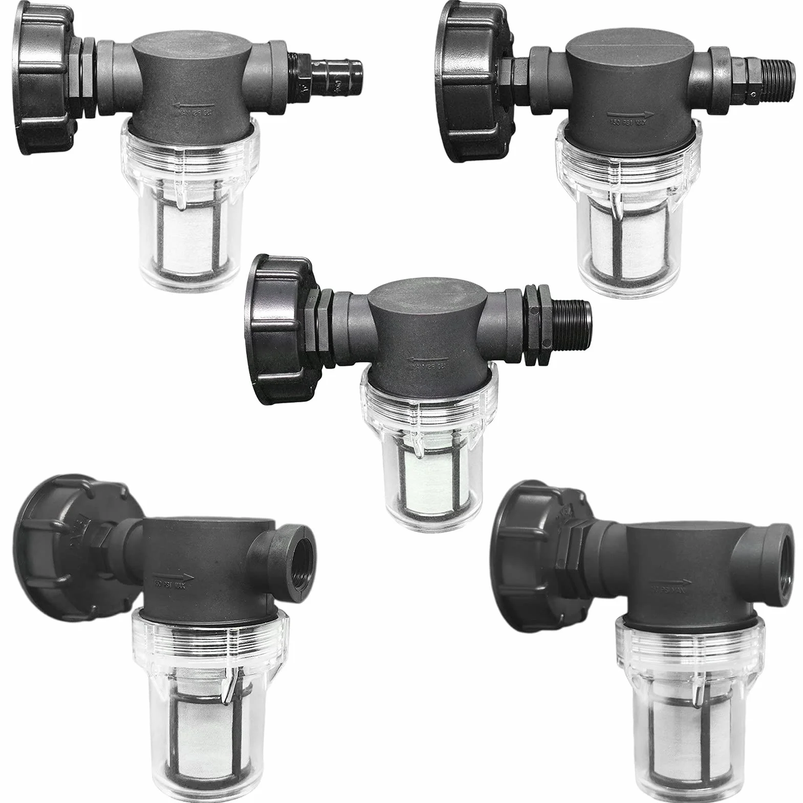 Raccord Cuve 1000 L S60x6 Adaptateur Réservoir IBC 3/4" Fil extérieur