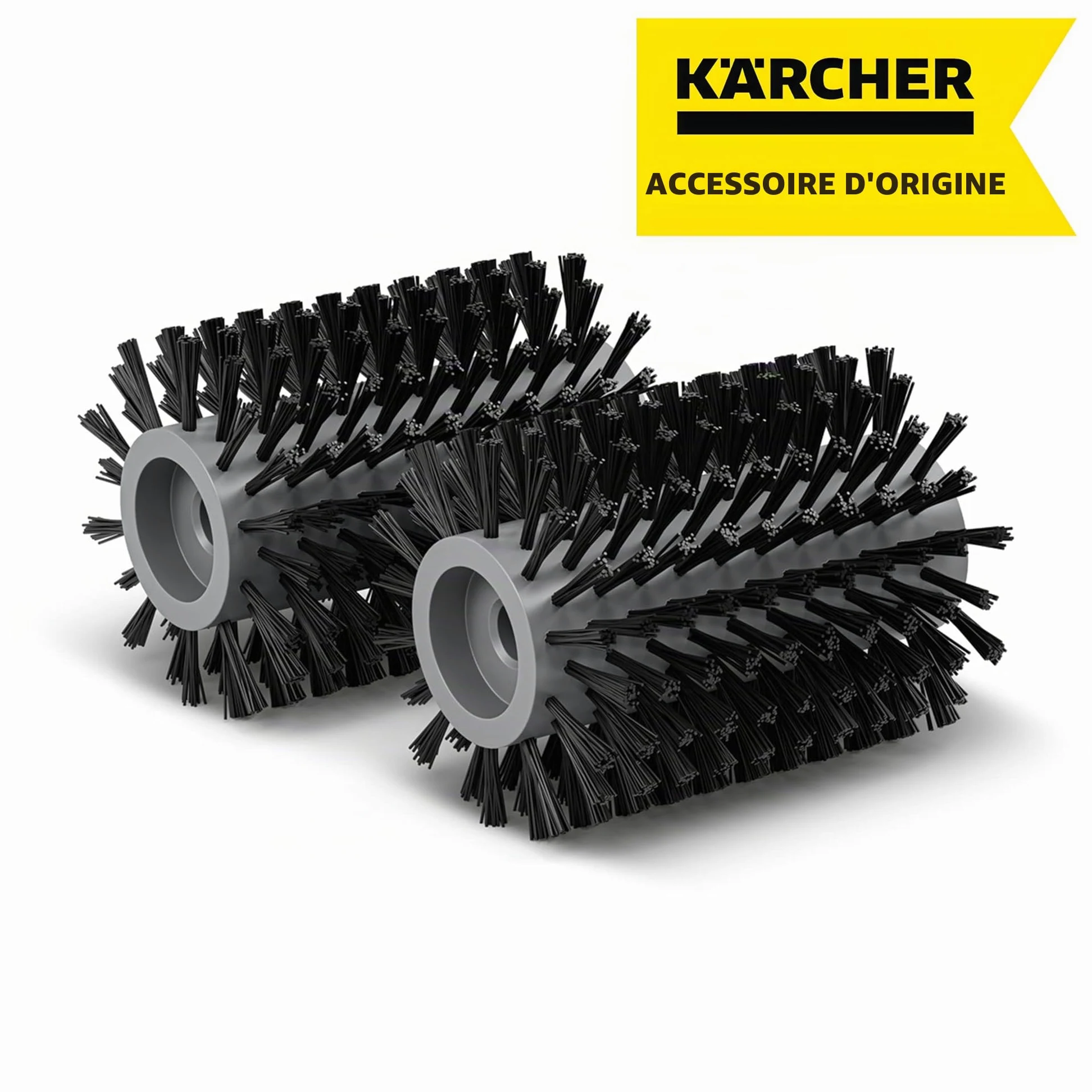 Kärcher Kit de Rouleaux de Brosse pour Surfaces en Pierre pour Nettoyeur de terrasse PCL 3-18, Convient pour Les Carreaux de Pierre Lisses en extérieur