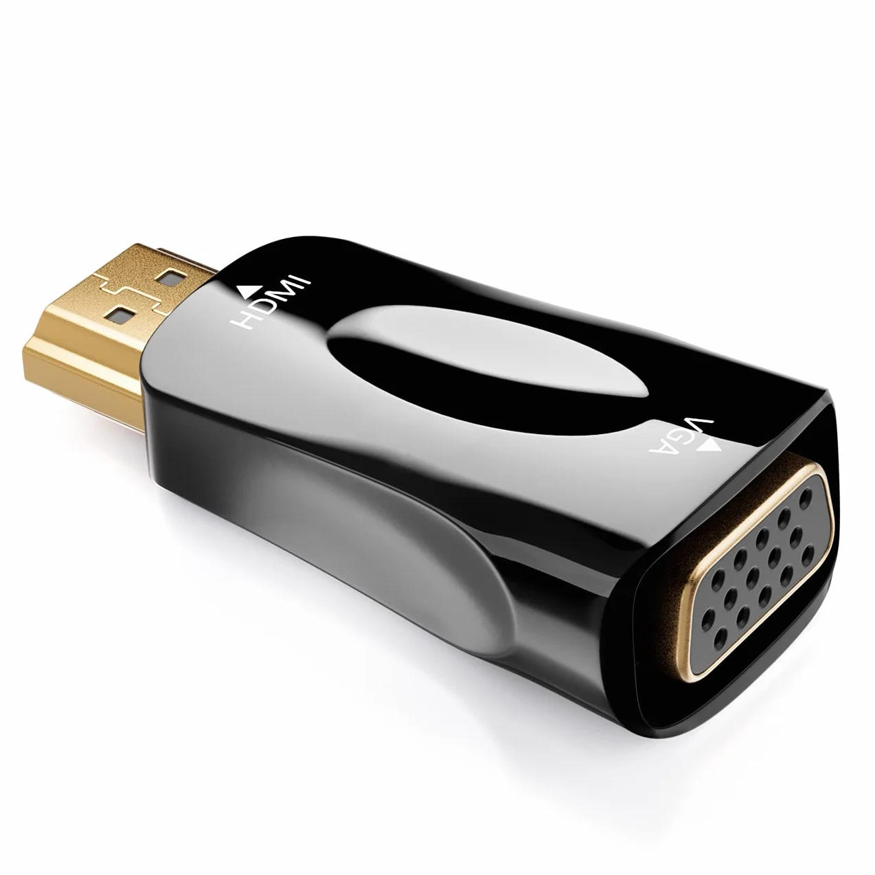 deleyCON Adaptateur HDMI vers VGA pour Moniteur Projecteur