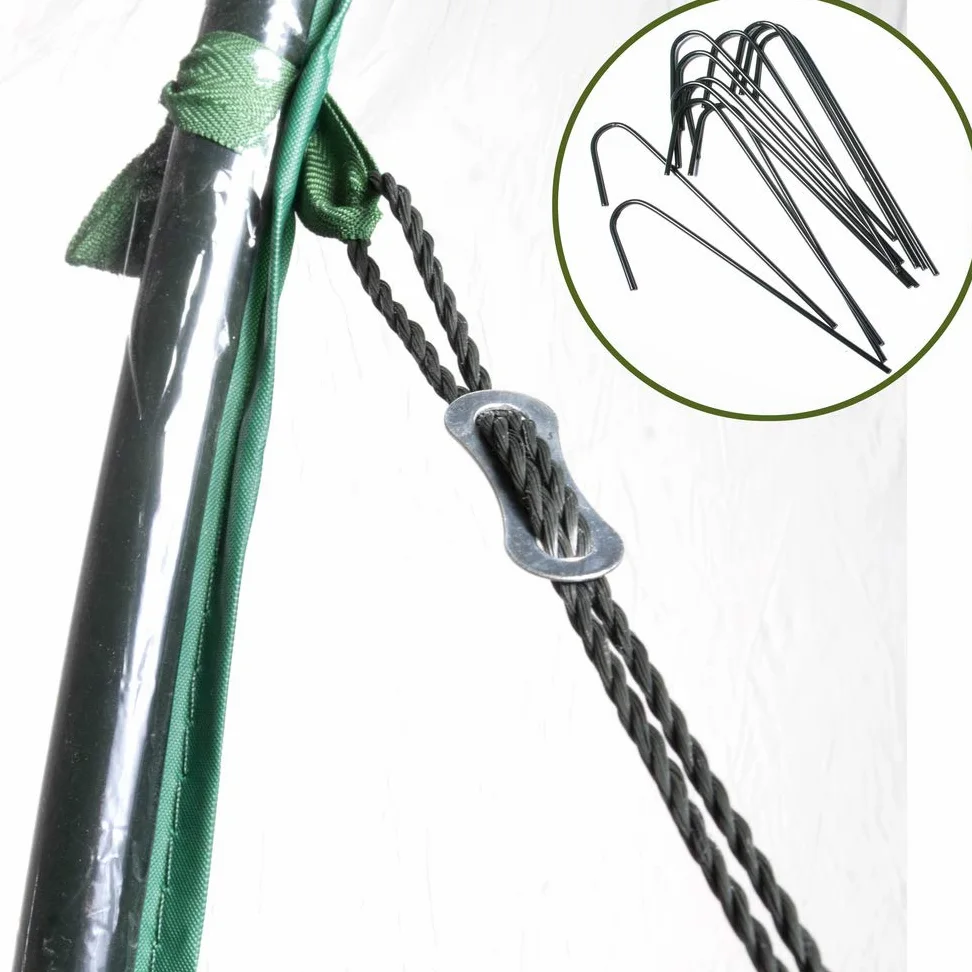 VERDELOOK | Serre de jardin sans étagères avec toile PVC transparente, cadre métallique, 143x143x195 cm, pour la protection des plantes, le jardinage, résistante, ouverture par fermeture à glissière