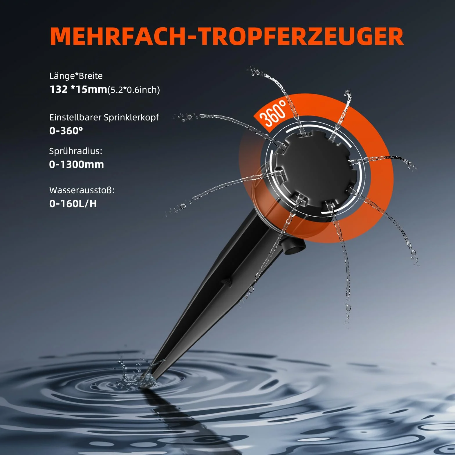 Kit de système d'irrigation automatique Spider Farmer avec pompe à eau 25 W, seau 13 gallons, capteur de faible niveau d'eau, système d'arrosage intérieur complet