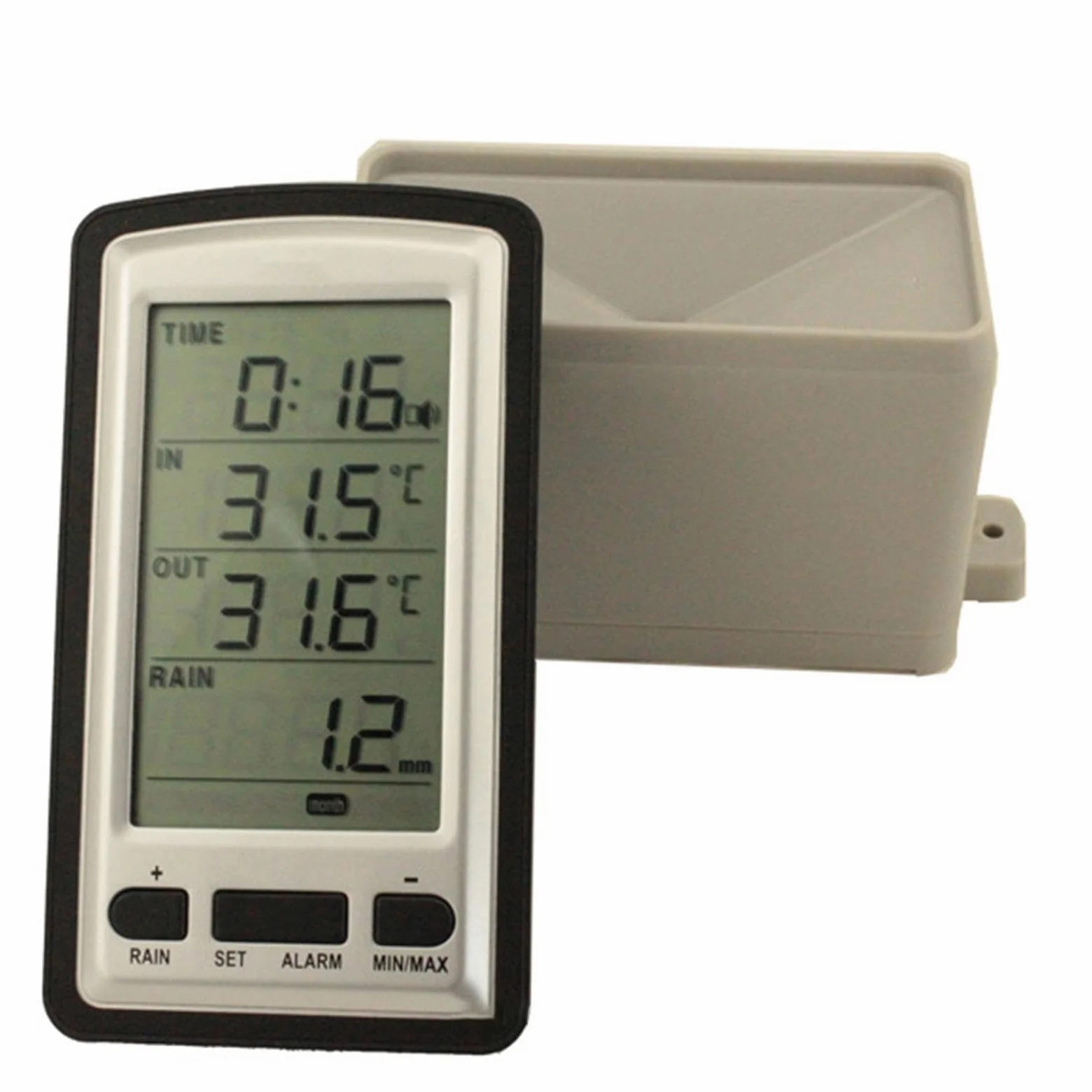 Pluviomètre, Station Météo Domestique avec Grand écran, Collecteur de Pluie Portable et Pratique.