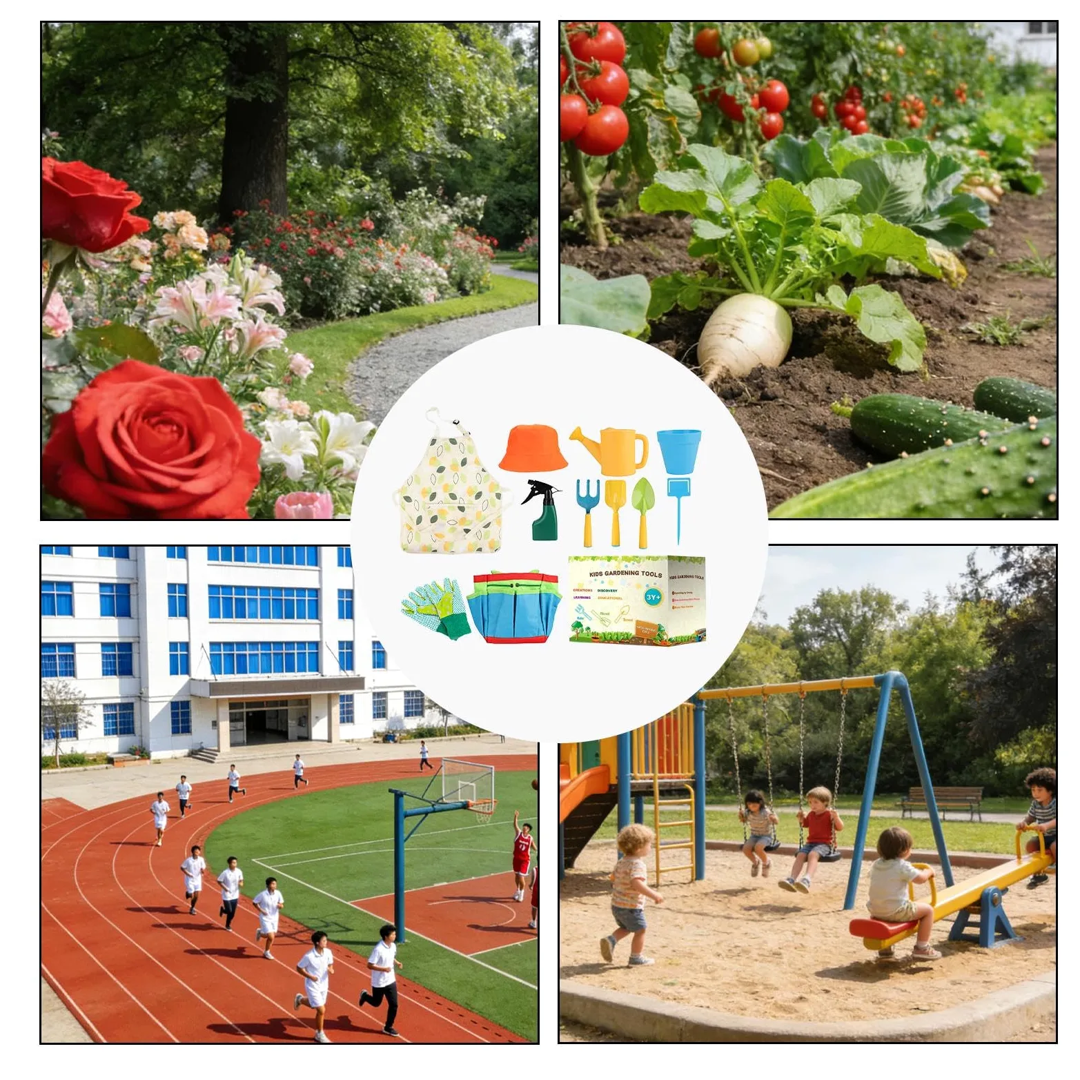 Outils de jardin pour Jouet de pelle et râteau pour plantation | Ensemble de jardin 11 pièces pour enfants pour la plage, la plantation, l'excavation, le patio et le gazon