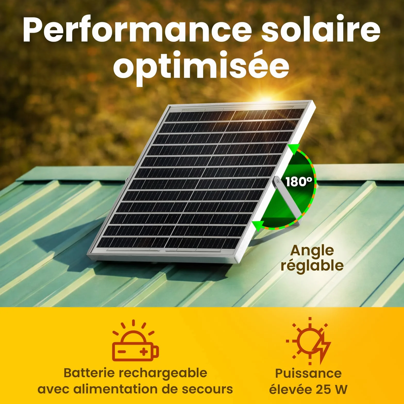Ventilateur Solaire Poulailler Serre Double Ventilation avec Batterie Admission Extraction Air Boîtier Contrôle 3 Modes