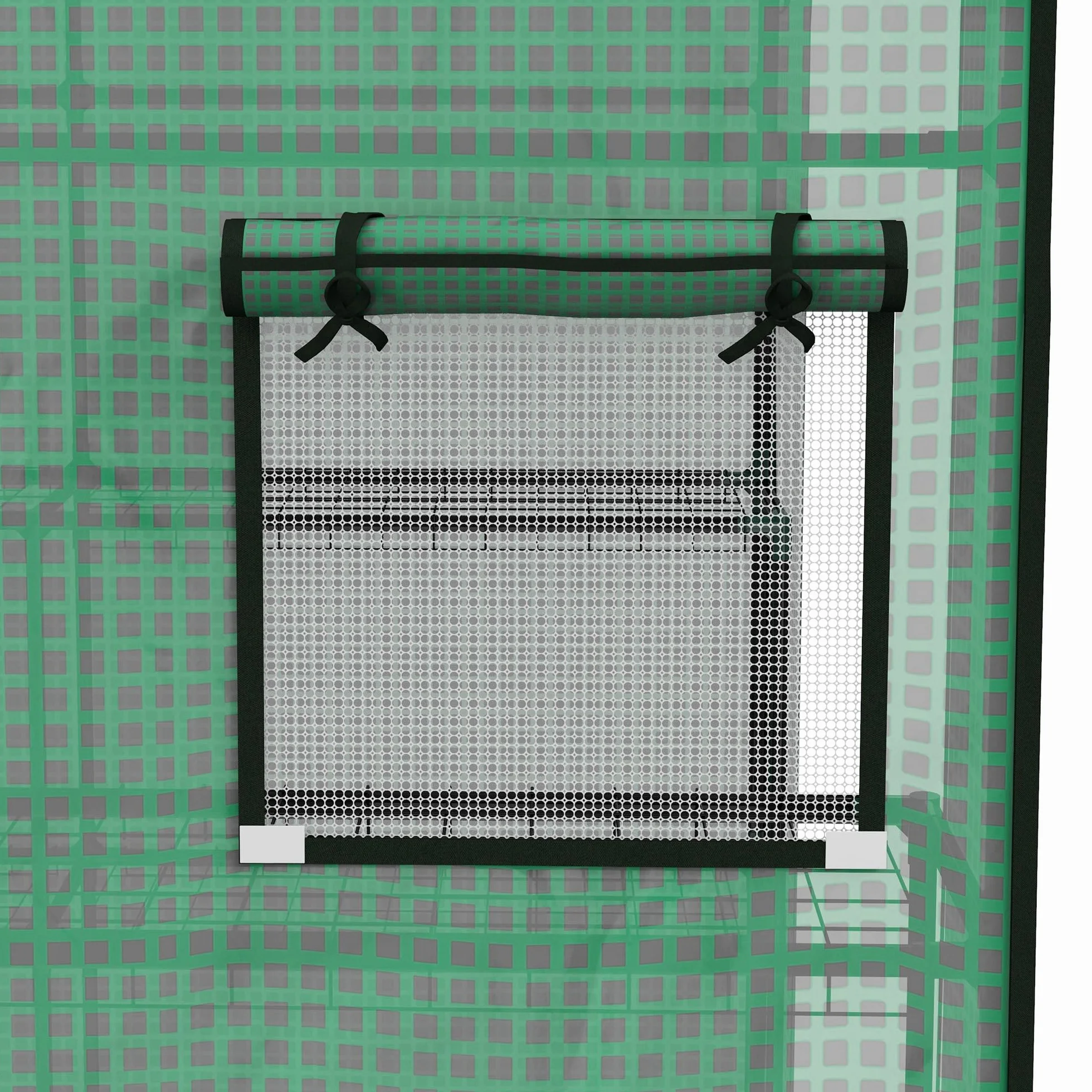 Outsunny Bâche de Remplacement pour Serre de Jardin 140 x 143 x 190 cm Anti-UV Vert