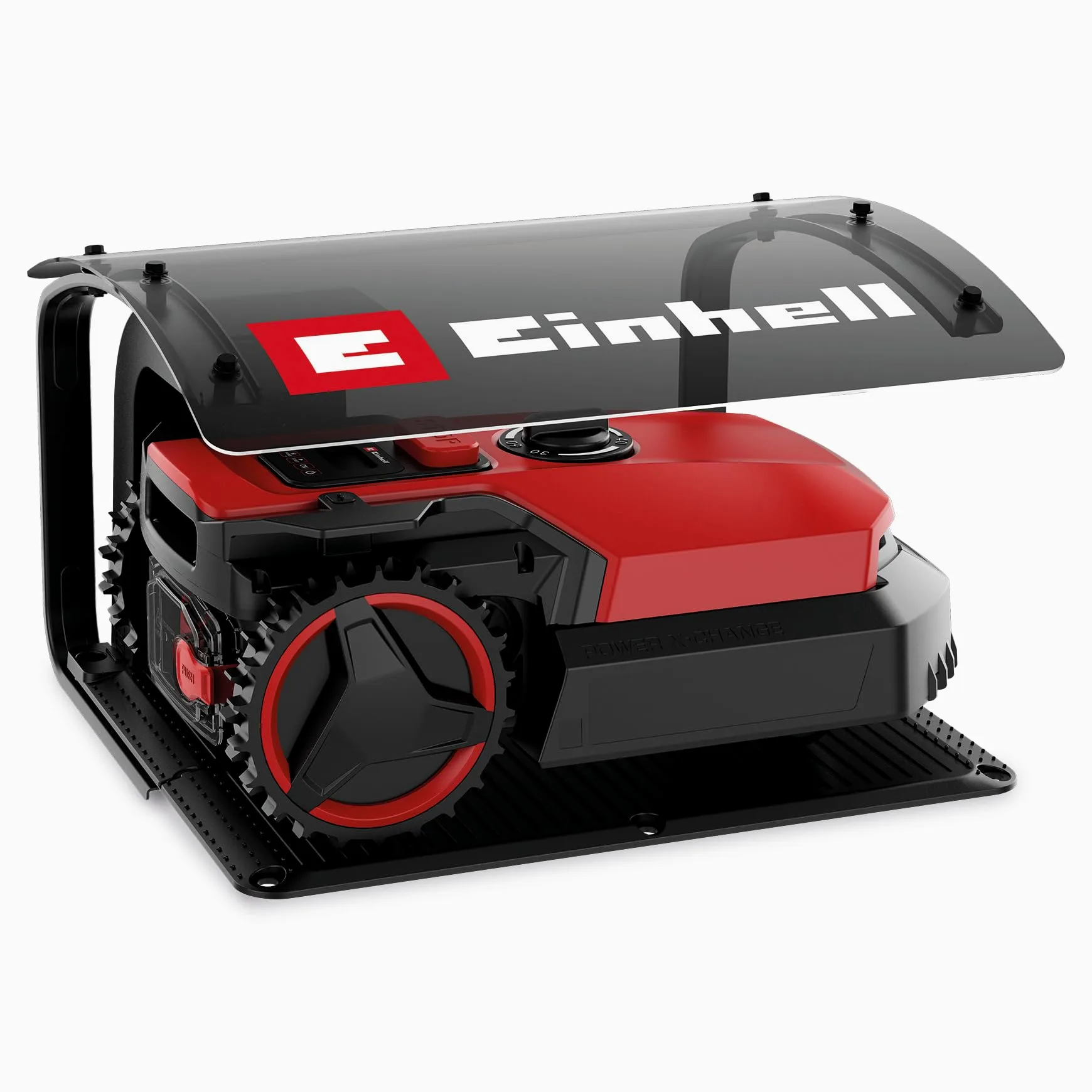 Einhell Original Garage pour robot-tondeuse | pour certains robots tondeuses Einhell | protection contre les intempéries | montage facile | 51 x 60 x 37 cm