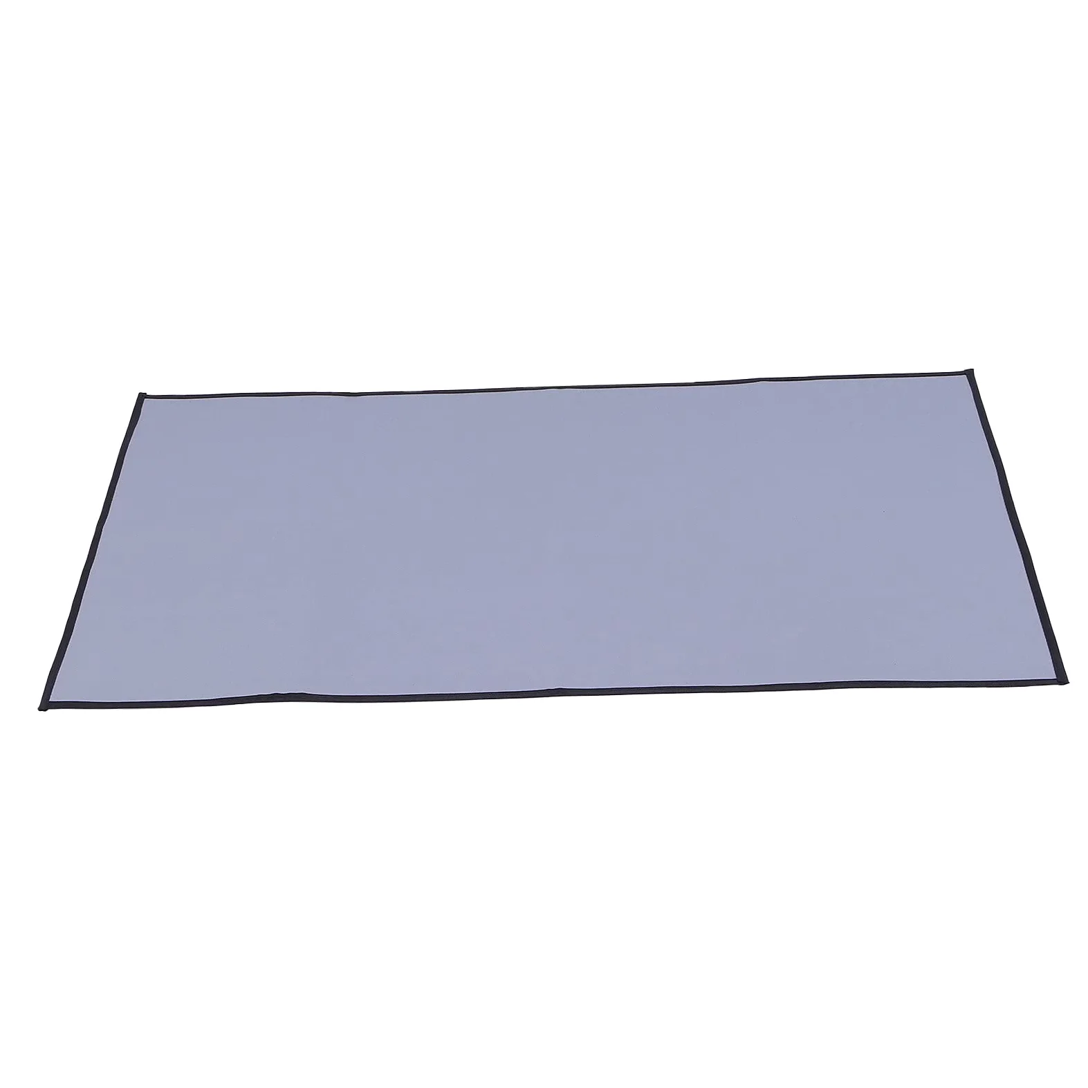 Tapis de protection pour barbecue extérieur résistant au feu pour terrasse, terrasse, pelouse, tapis résistant à la chaleur en fibre de verre enduit de silicone, résistant à (Gris angle droit grand