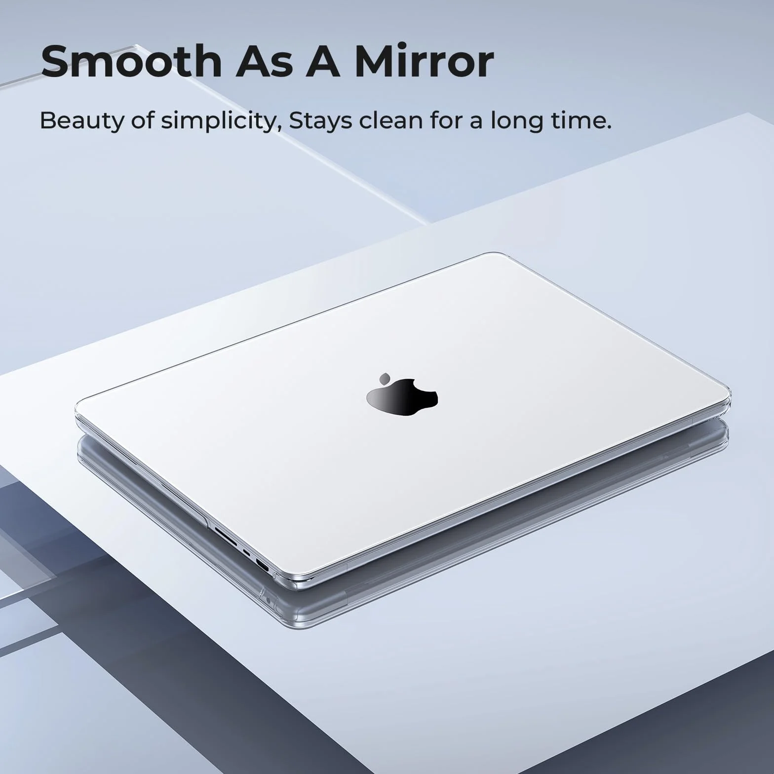 EooCoo Coque Compatible avec MacBook Pro 14 Pouces Transparent Cristal M5 A3427 A3426 A3434 M4 A3112 A3185 A3401 M3 A2918 A2992 M2 A2779 M1 A2442 Étui-clavier