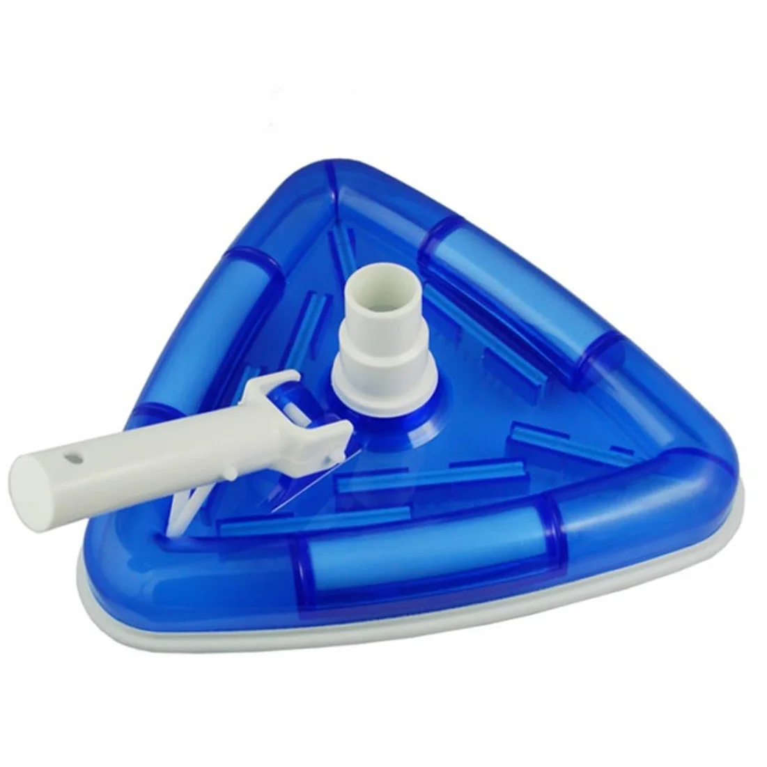Aspirateur Balai Piscine Brosse Aspirante Triangulaire Transparent avec Interface Rotative