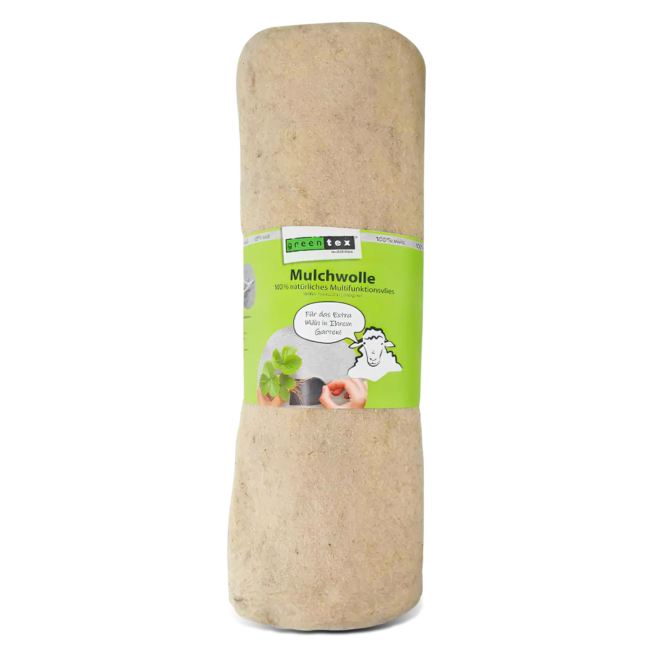 EASYgreen greentex Tapis anti-mauvaises herbes 250 g/m² en laine de mouton/laine de paillage 1,20 x 30 m | Toile anti-mauvaises herbes naturelle qui retient l'eau et engrais (1,20 x 30)