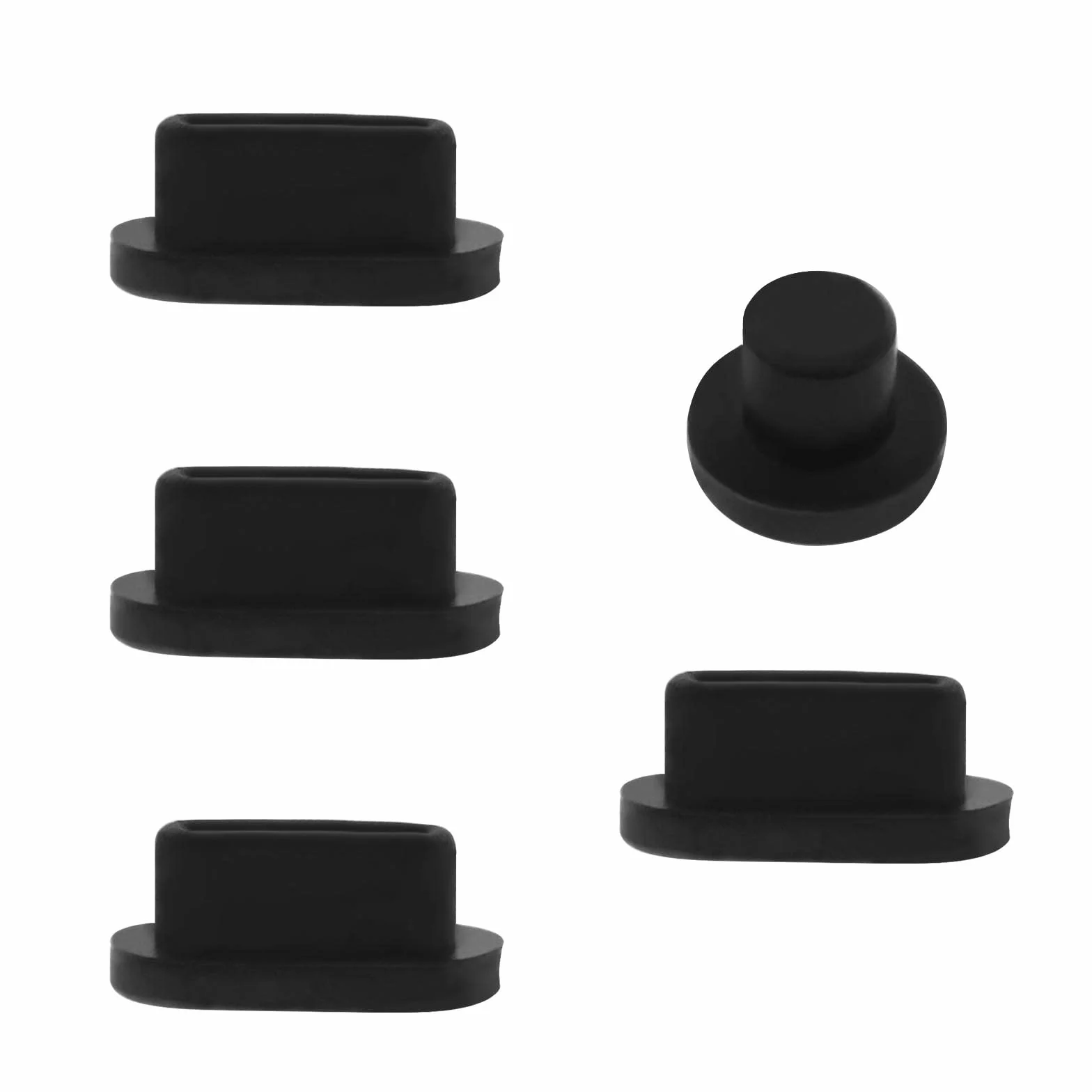 Lot de 5 bouchons anti-poussière compatibles MacBook Air 13" A2179, Pro 13" A2289, Pro 15" A1990, Pro 16" A2141