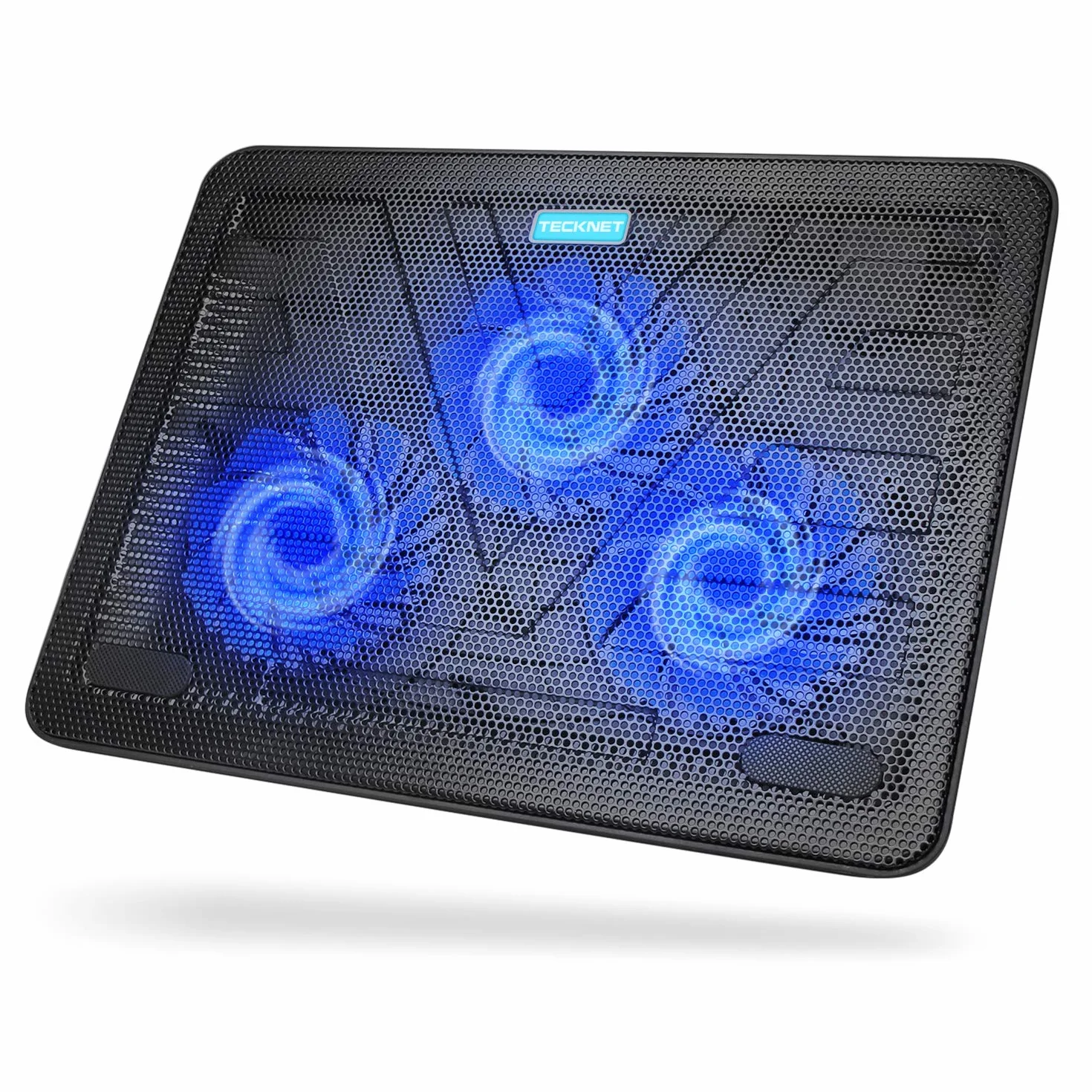 TeckNet Support Ventilé Ordinateur Portable 12-17 Pouces 3 Ventilateurs 118mm Silencieux 2 Ports USB