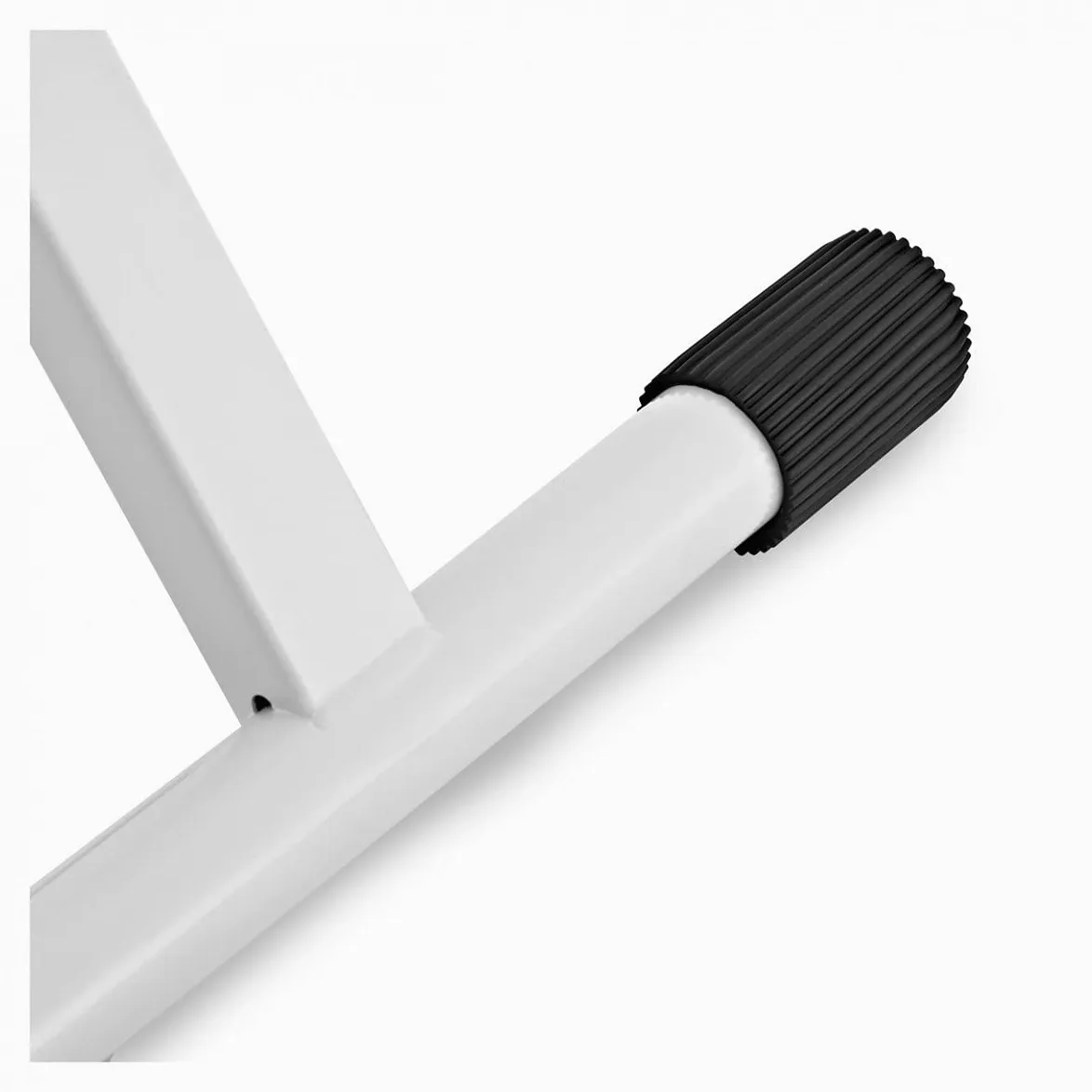 gear4music Banc de Piano à Clavier Blanc 110 KG Poids Maximum | Trois hauteurs réglables, se plie à plat pour le rangement, dessus rembourré en similicuir, charge max 110kg