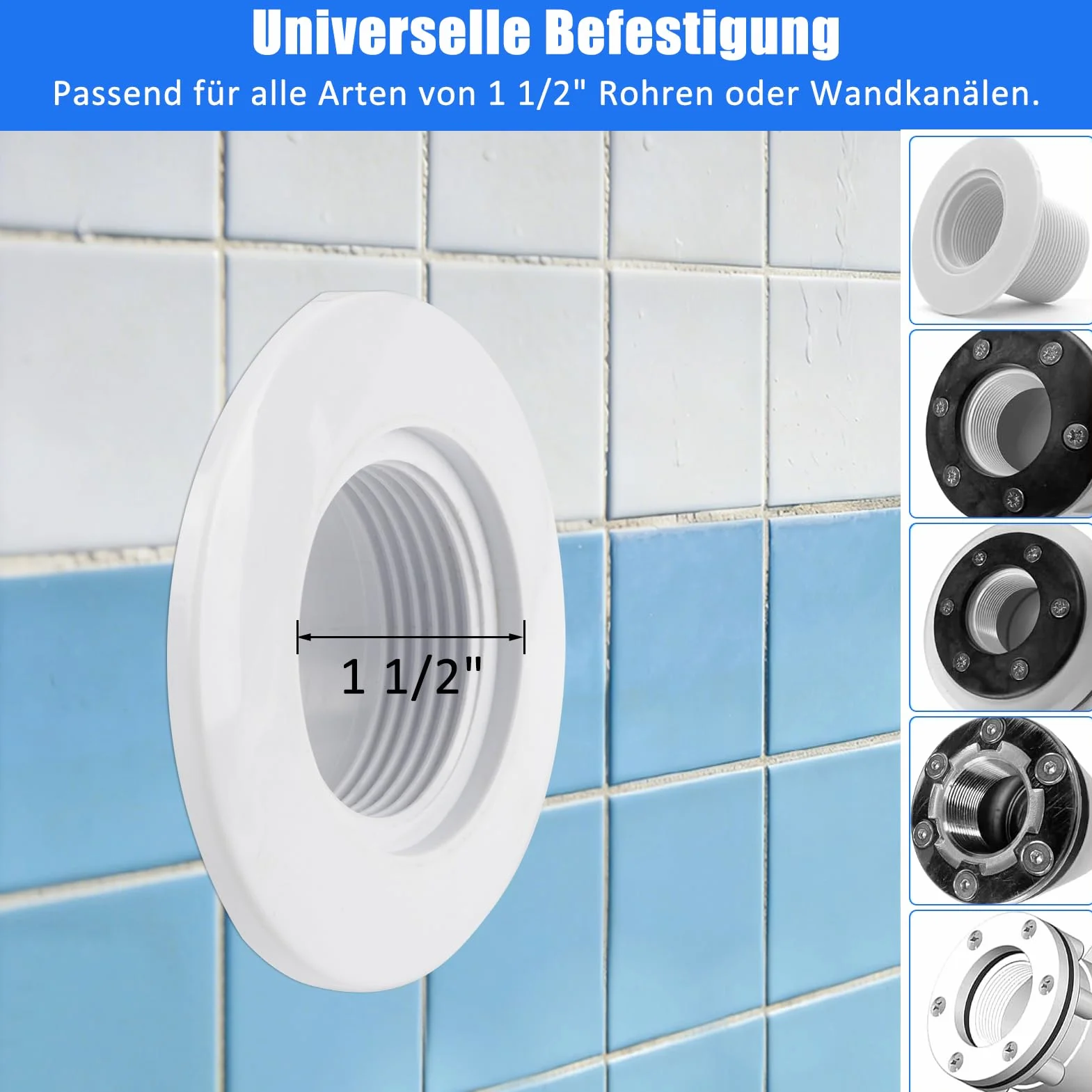 Projecteur LED Piscine Par56 20W IP68 12V 5500-6500K Blanc Froid