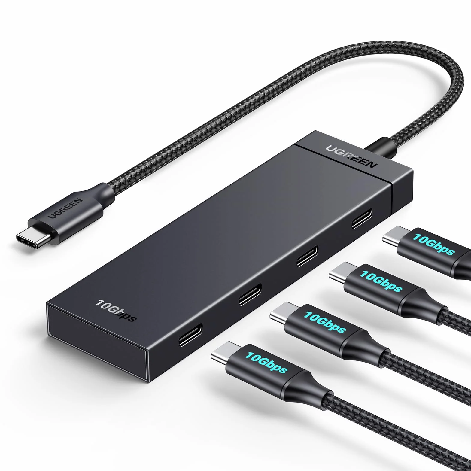 UGREEN 10Gbps Hub USB C 3.2 Gen2 Adaptateur Multiport 30CM Compatible MacBook iPad Pro Air Mac Mini M4 Surface