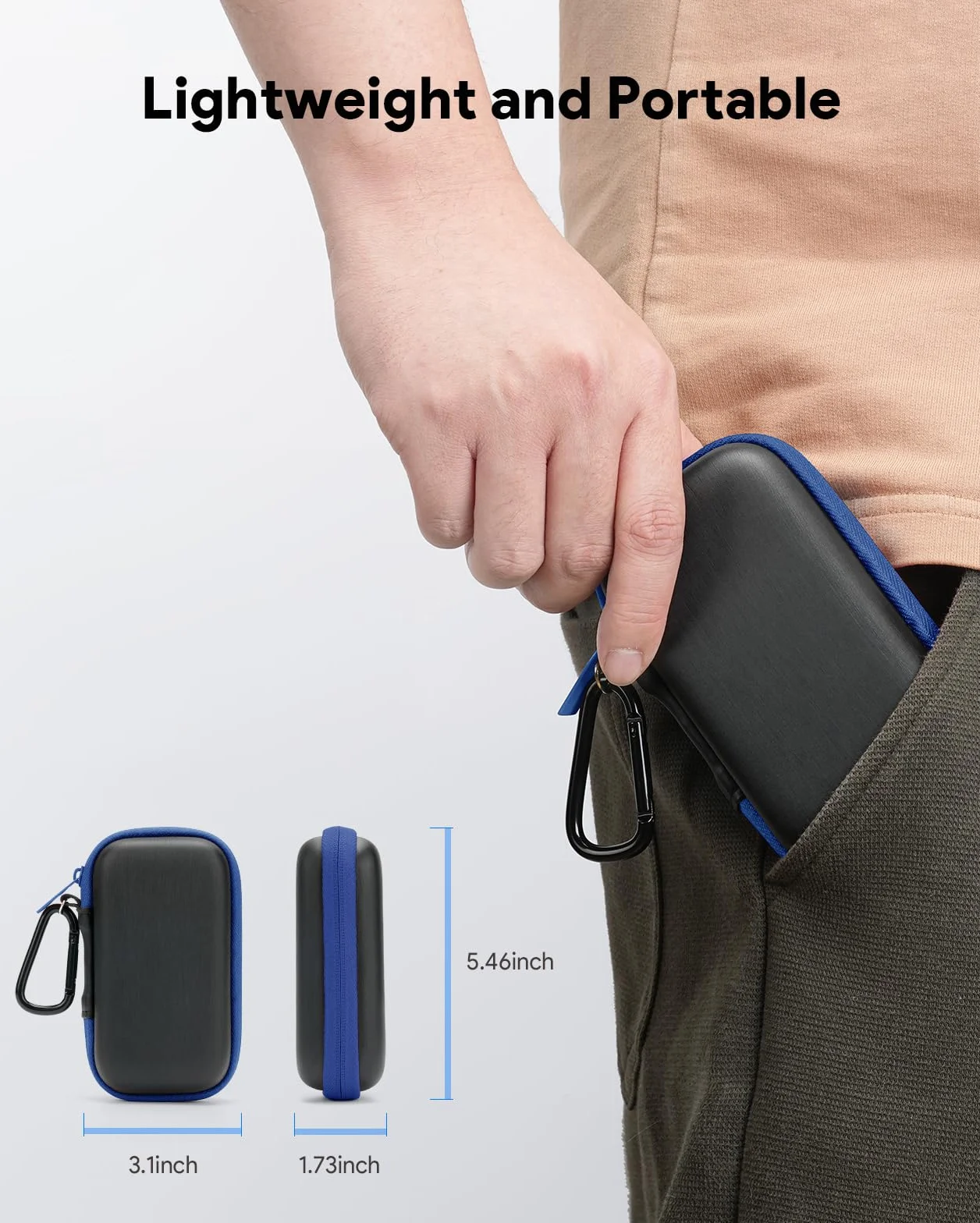Étui de Protection pour SanDisk Portable/Extreme/Extreme Pro Disque Dur SSD Externe, Housse Coque de Transport Rigide